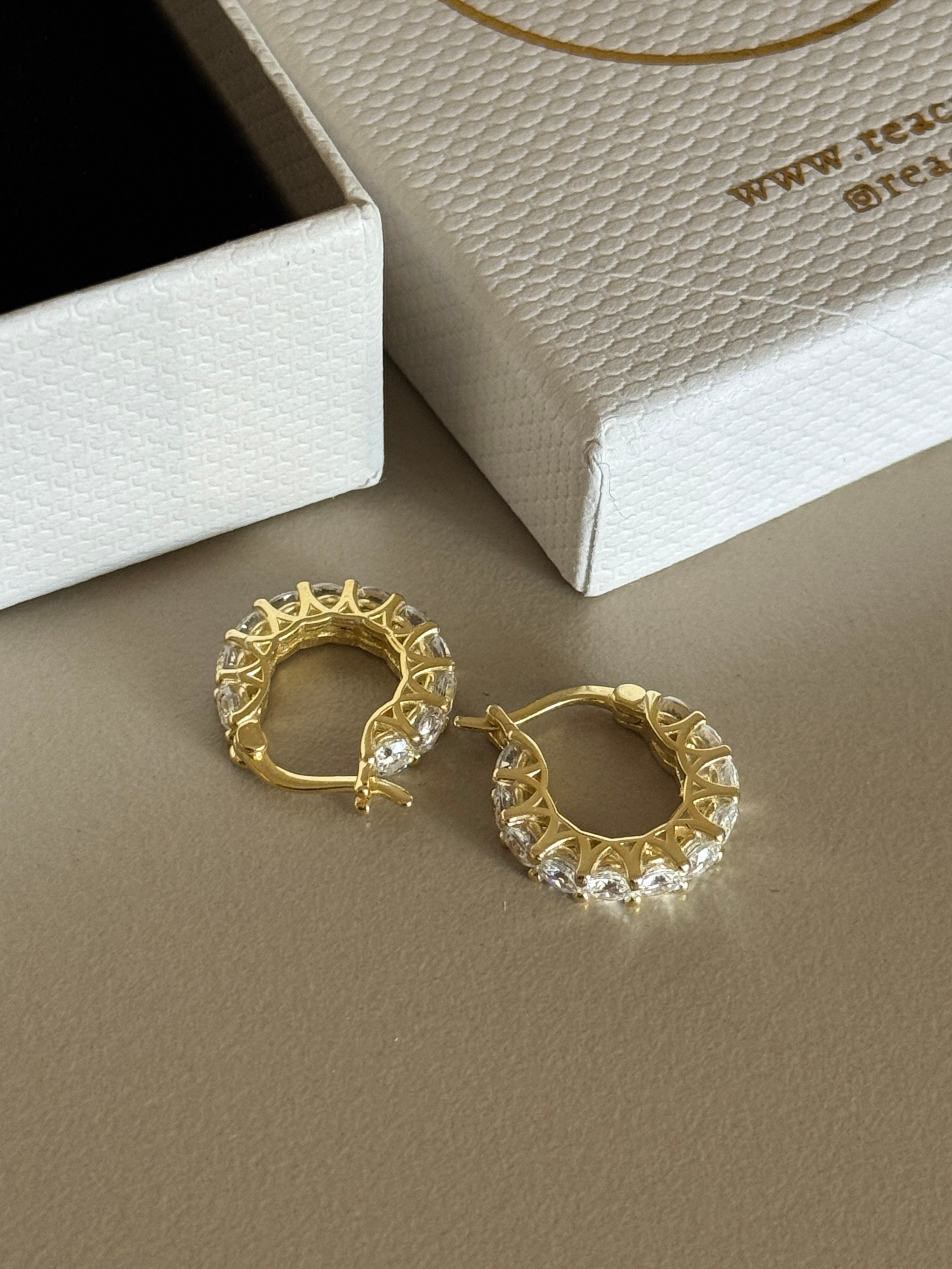 925 Gümüş | Tamtur ''Shiny'' Halka Küpe