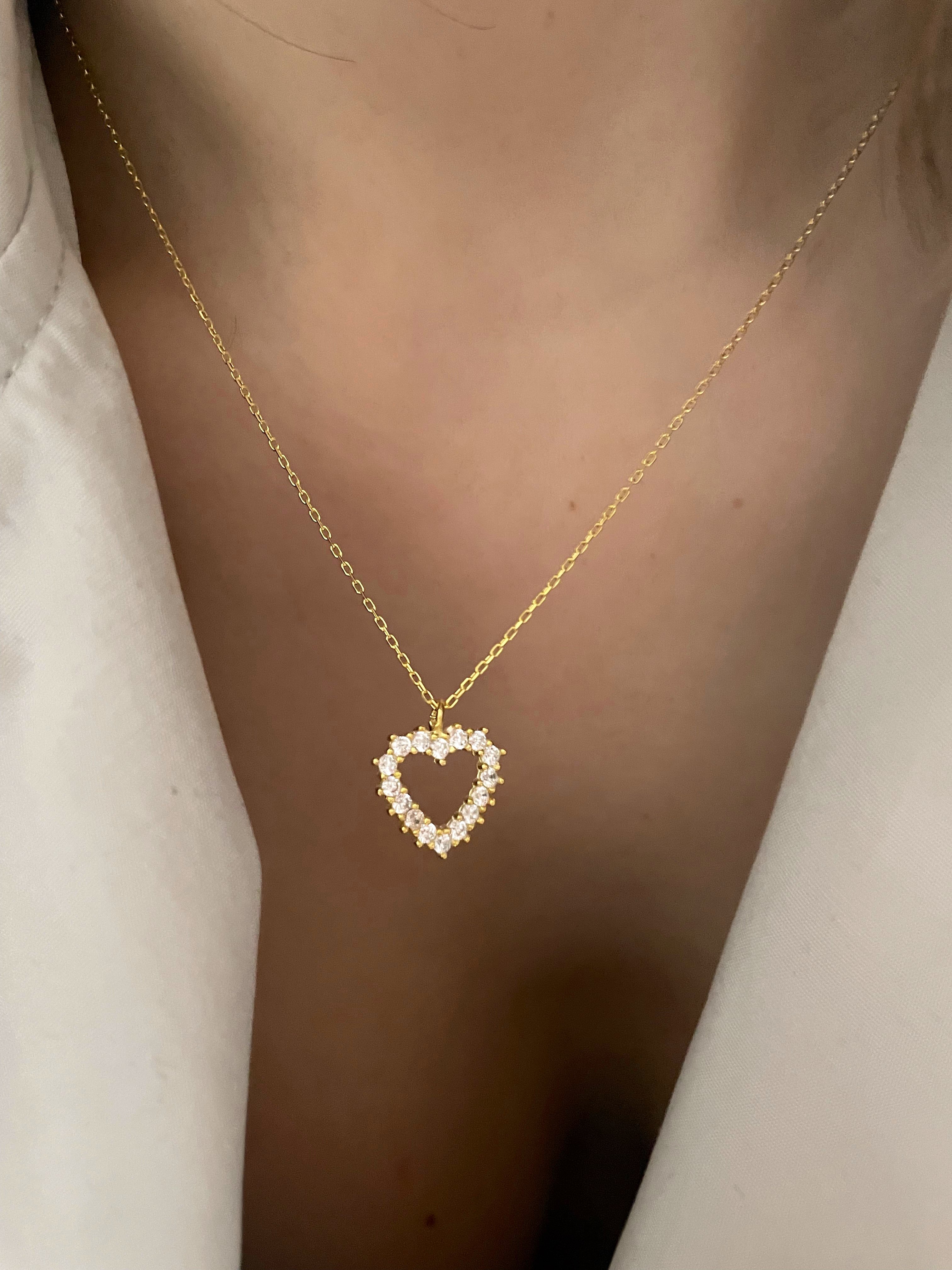 925 Gümüş | ''AllAboutLove'' Kalp Kolye