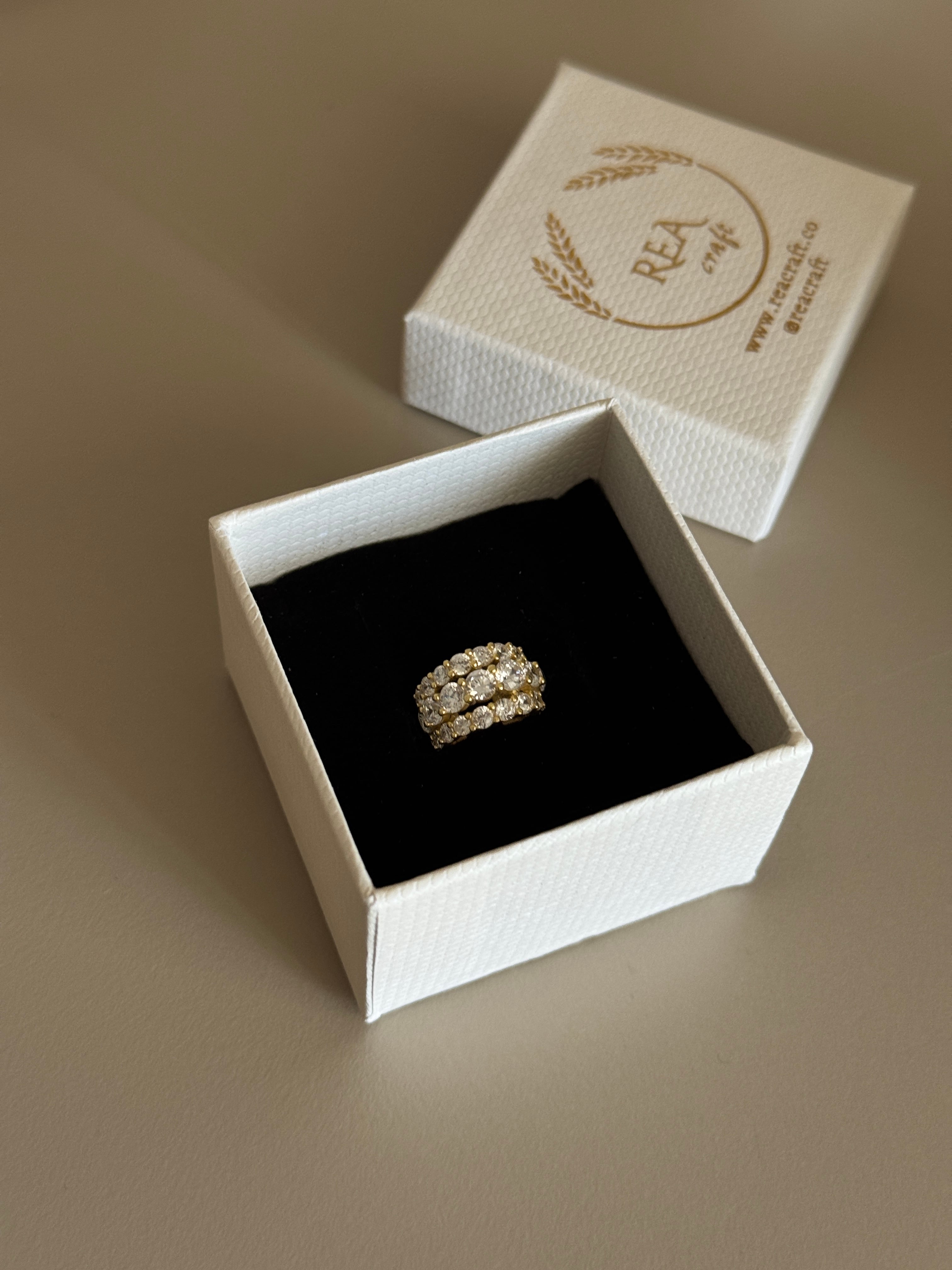 925 Gümüş | İthal Çoklu Taşlı Earcuff