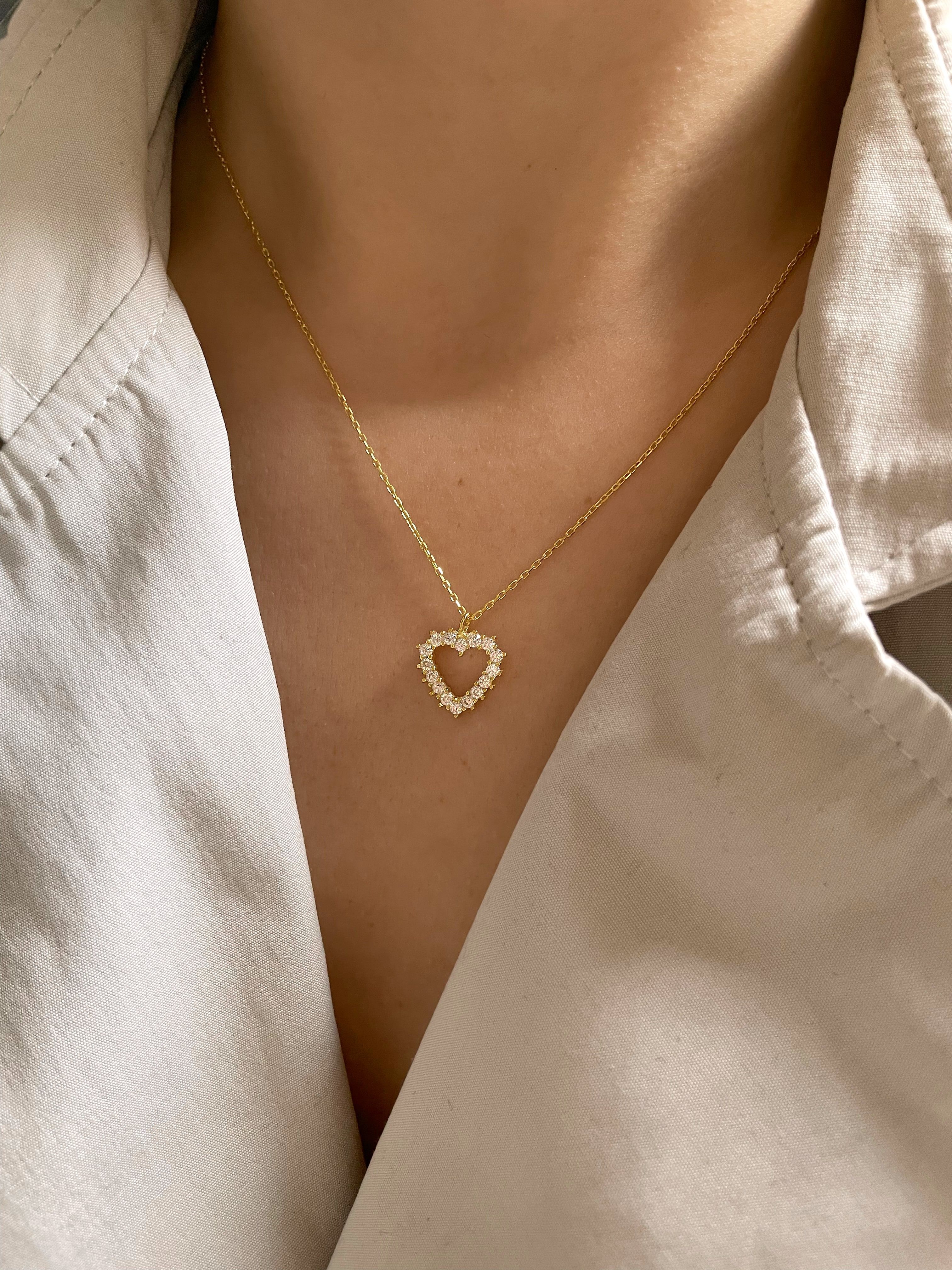 925 Gümüş | ''AllAboutLove'' Kalp Kolye