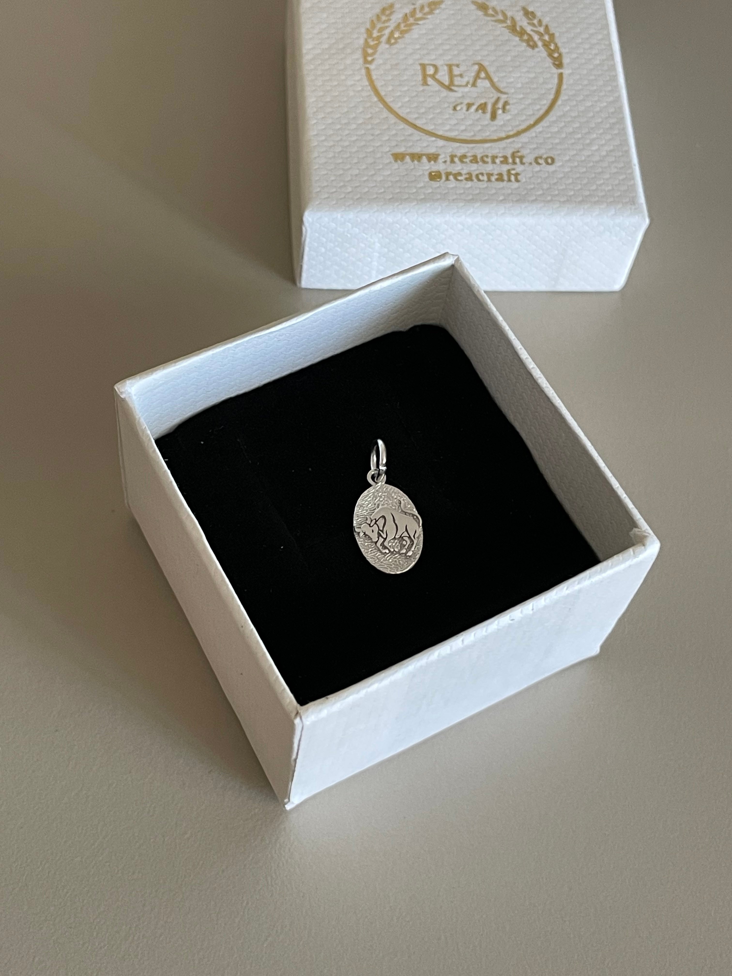 925 Ayar Gümüş | Boğa Charm