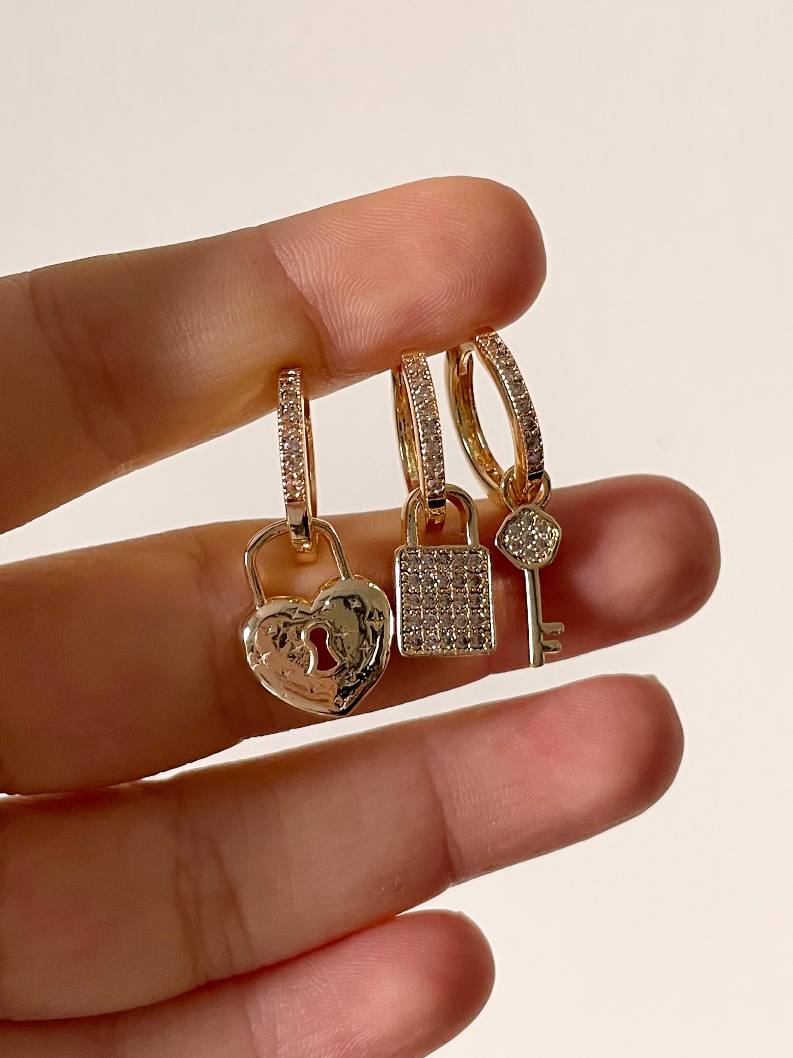 VIP | Üçlü Set “LockeMyHeart” Küpe