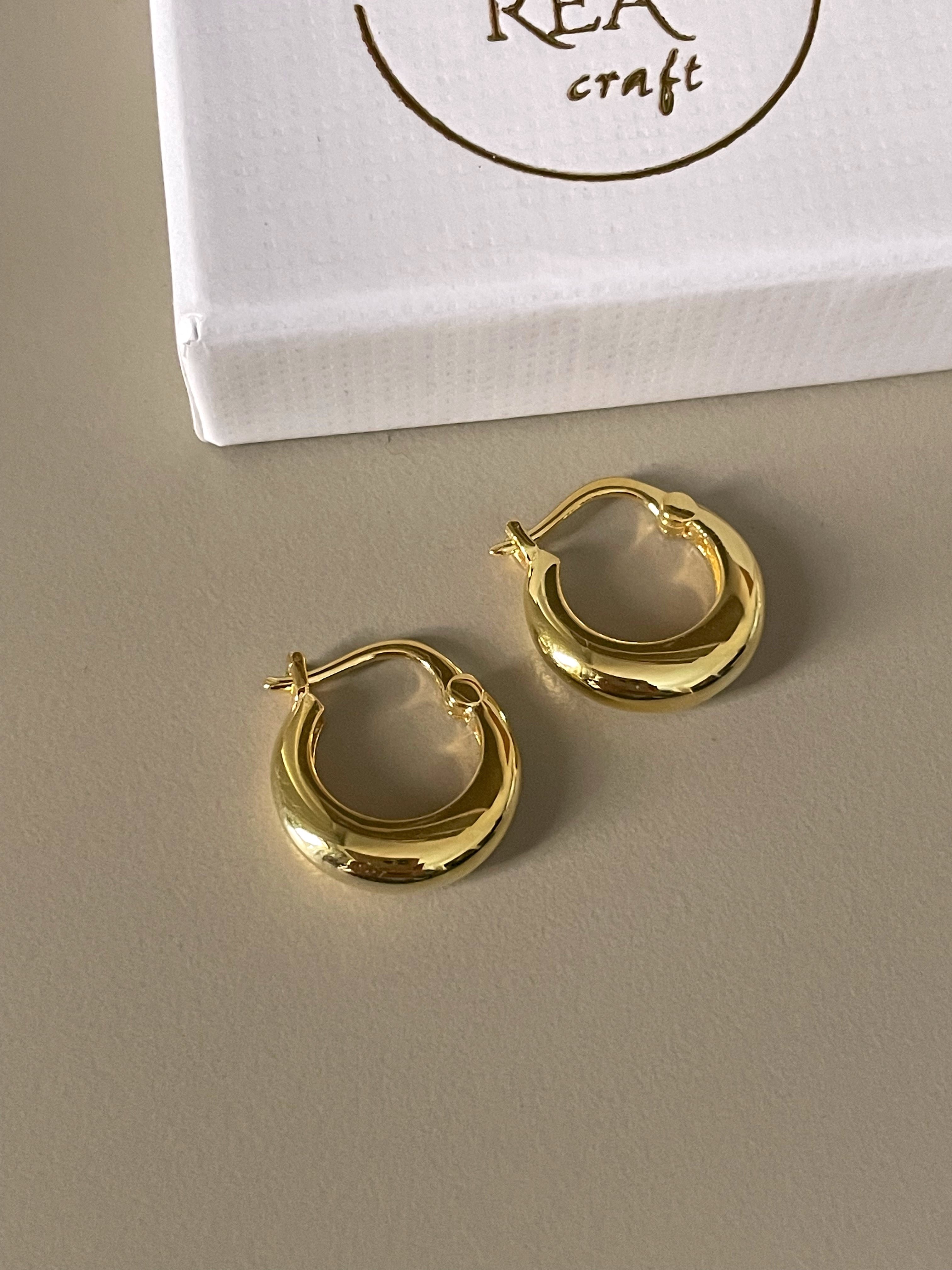 925 Gümüş | İthal 1.5 cm Halka Küpe