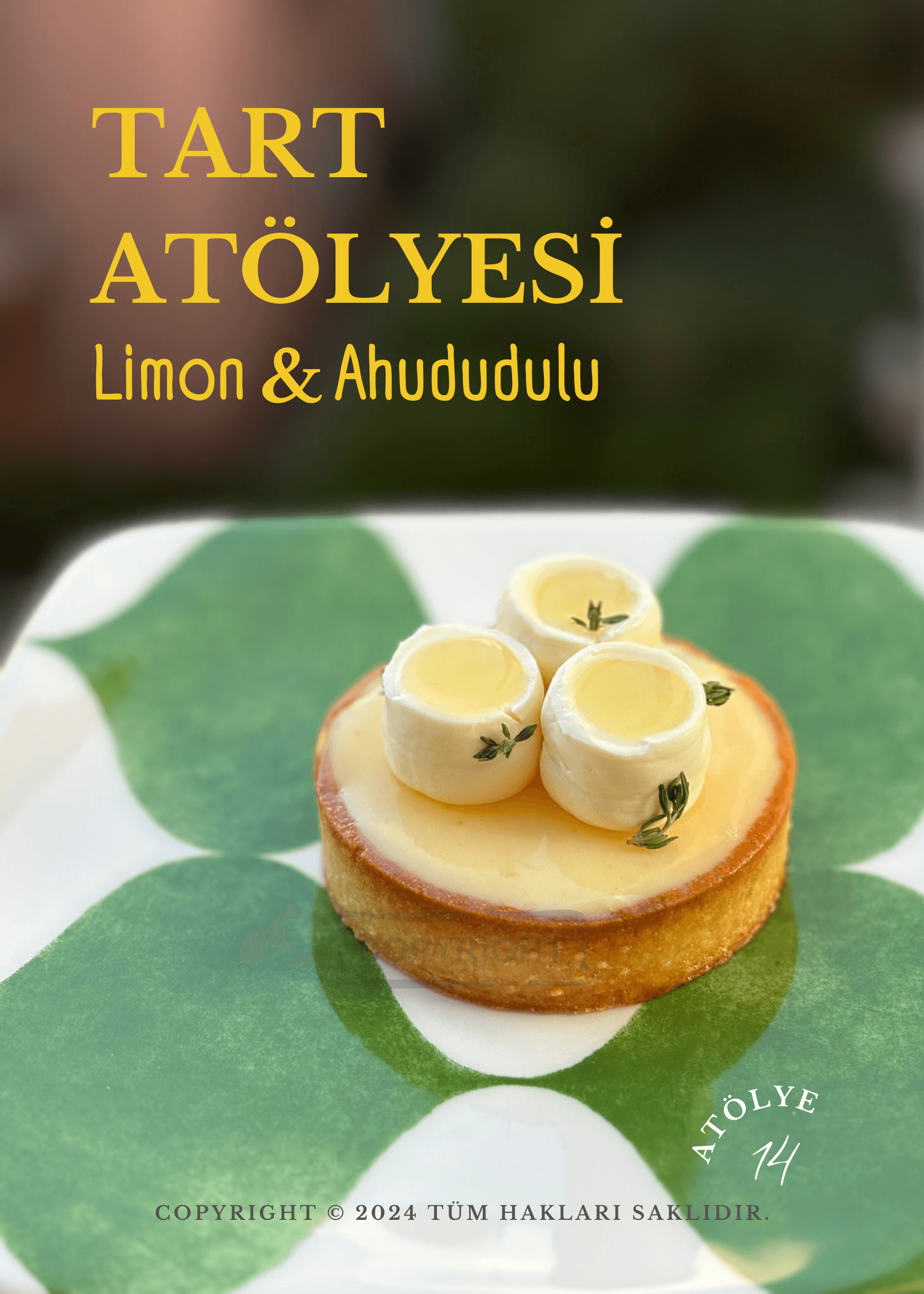 3 Çeşit Tartlar Serisi: Limonlu Ahududulu Tart & Yaban Mersinli Reyhanlı Tart & Çikolatalı Fındıklı Tart