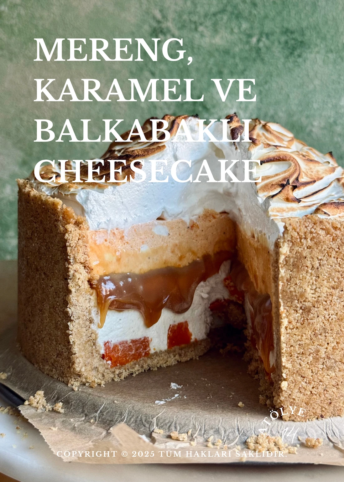 Mereng, Karamel ve Balkabaklı No-bake Cheesecake