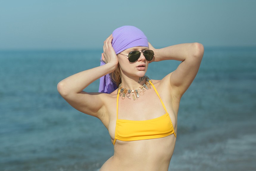 Coccınella Kadın İpli Bikini Üstü - SARI