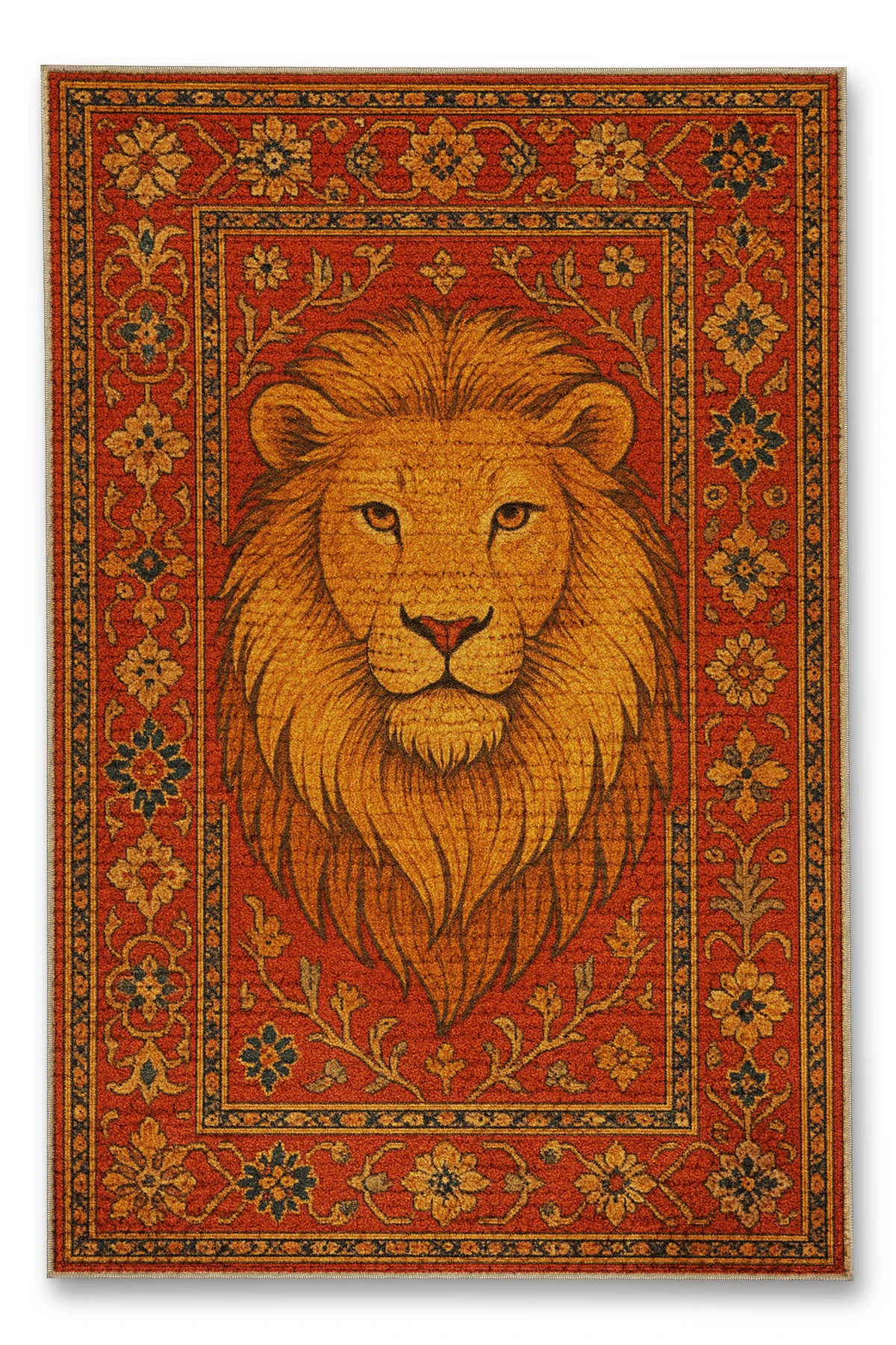 MOSSO Geleneksel Motif Şeritli Desen Dokuma Taban Vintage Dekoratif Halımosso979