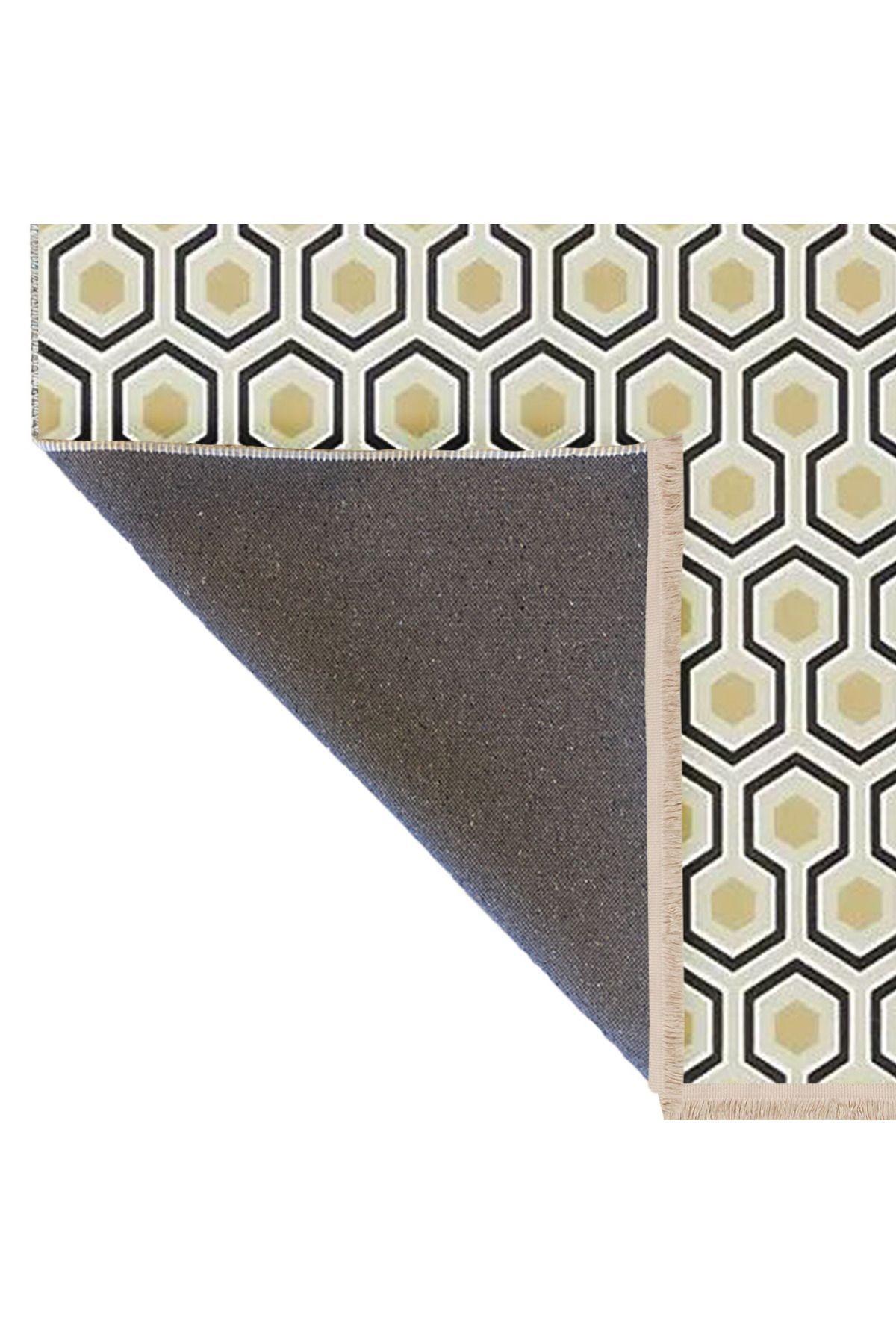 Atlas Koleksiyonu Çok Renkli Geometrik Desenli Modern Dekoratif Halı 35