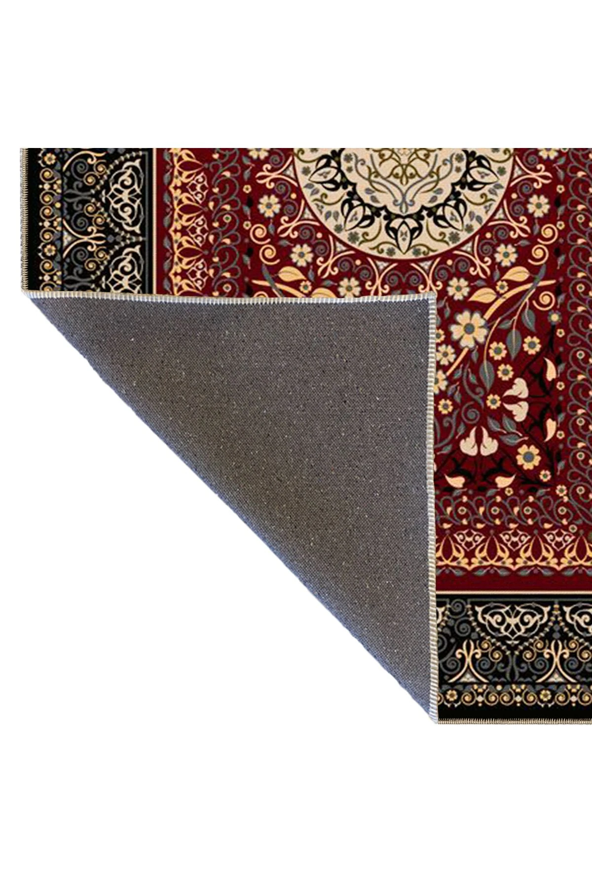 Geleneksel Desenli Bordo Dokuma Taban Halı 4289