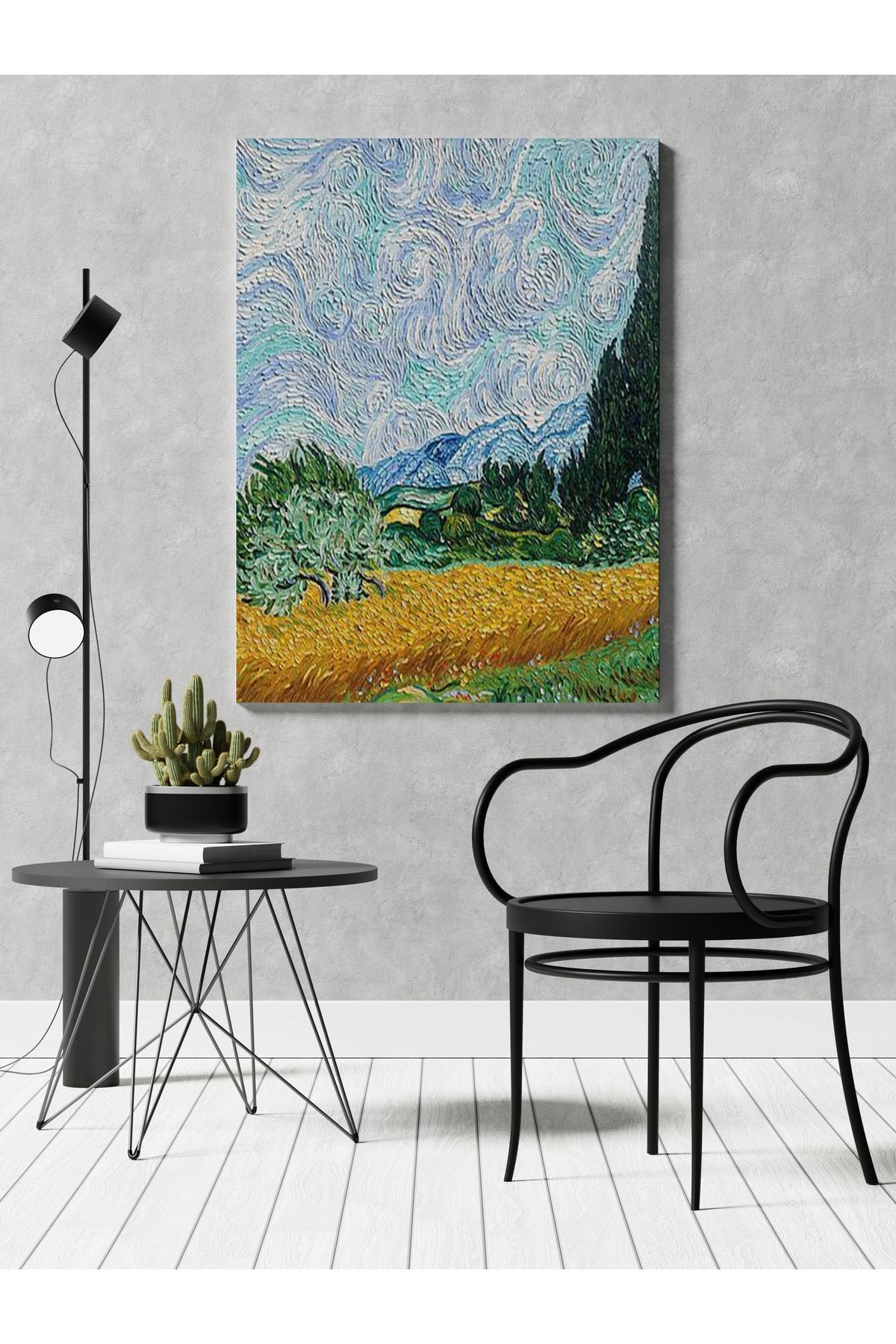 Kanvas Tablo Pastel Boyalı Manzara Temalı Modern Tablo