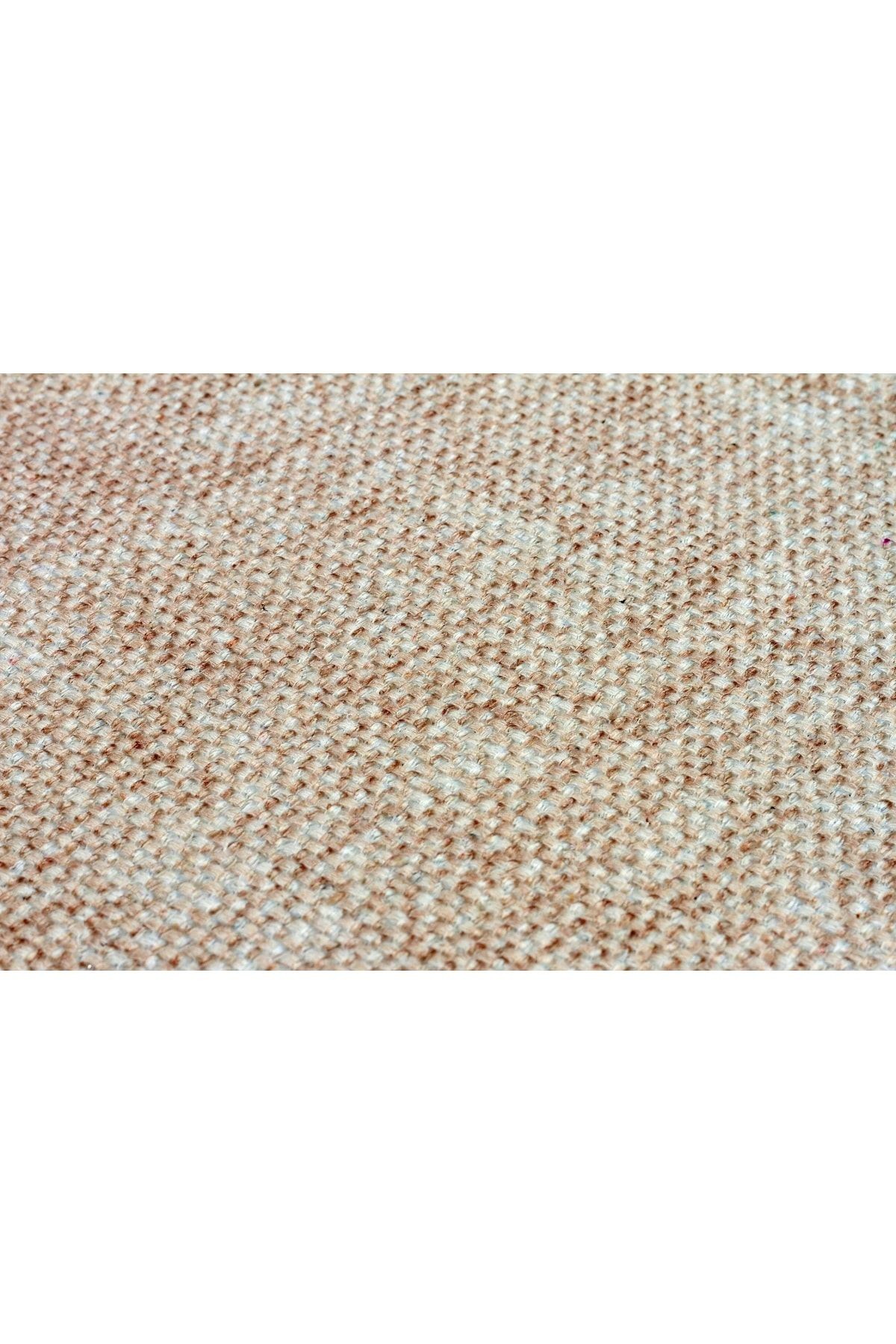 Moroccan 9003 Bej Renkli Püsküllü Bohomian Ve Modern Kilim