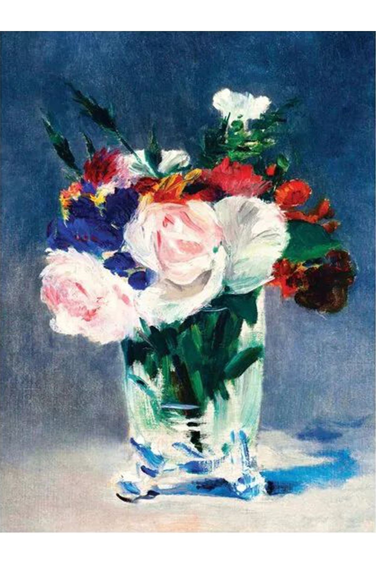 Yılmaz Koleksiyonu Pastel Renkler Mavi Tema Vazo ve Çiçekler Desenli Modern Dekoratif Halı 45