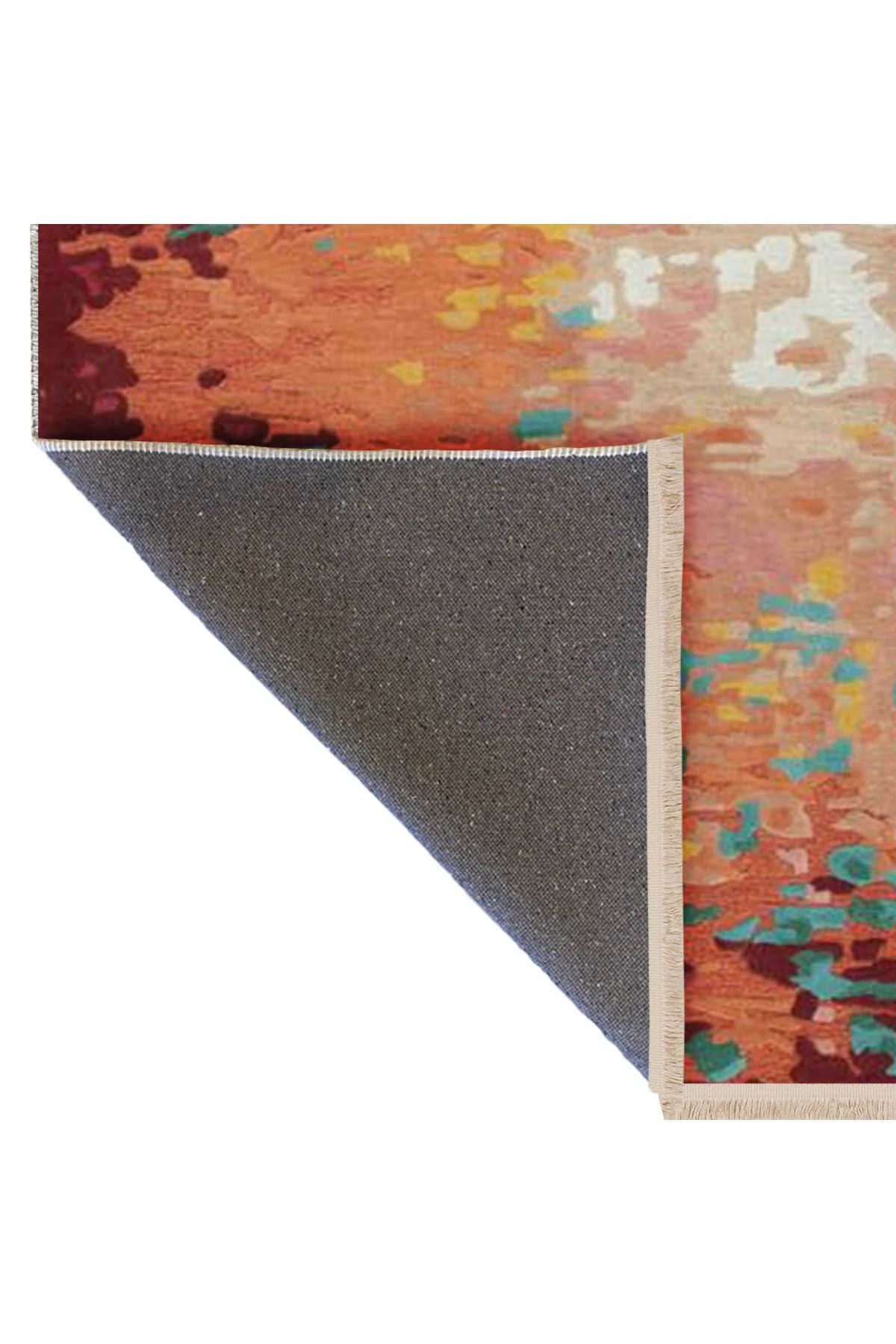 Güney Koleksiyonu Çok Renkli Soyut Abstract Desenli Kreatif Modern Dekoratif Halı 10