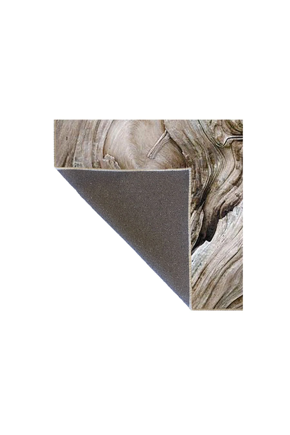 Kahverengi Çizgili Bulanık Renkli Desenli Dokuma Taban Halı ve Yıkanabilir Halı miravip10170