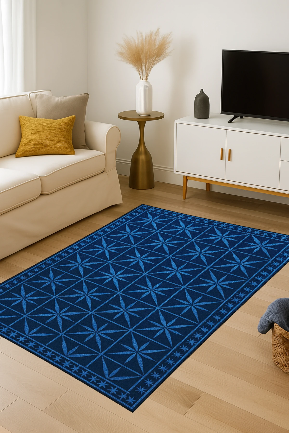 MOSSO Morden Temalı Desenli Modern Dekoratif Halı mosso445