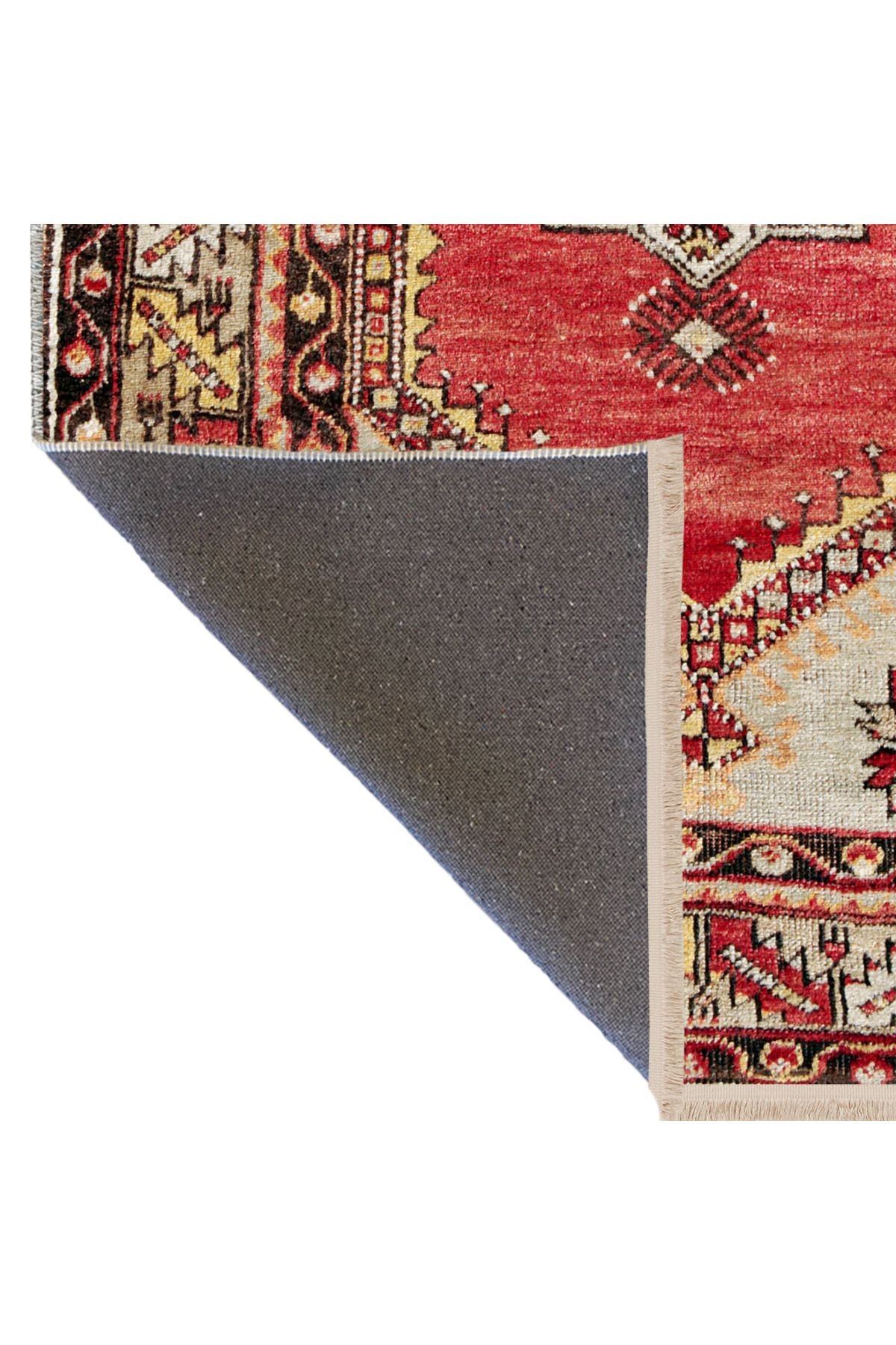 Açık Ton Çok Renkli Geleneksel Motif Desenli Kreatif Vintage Dekoratif Halı 2471