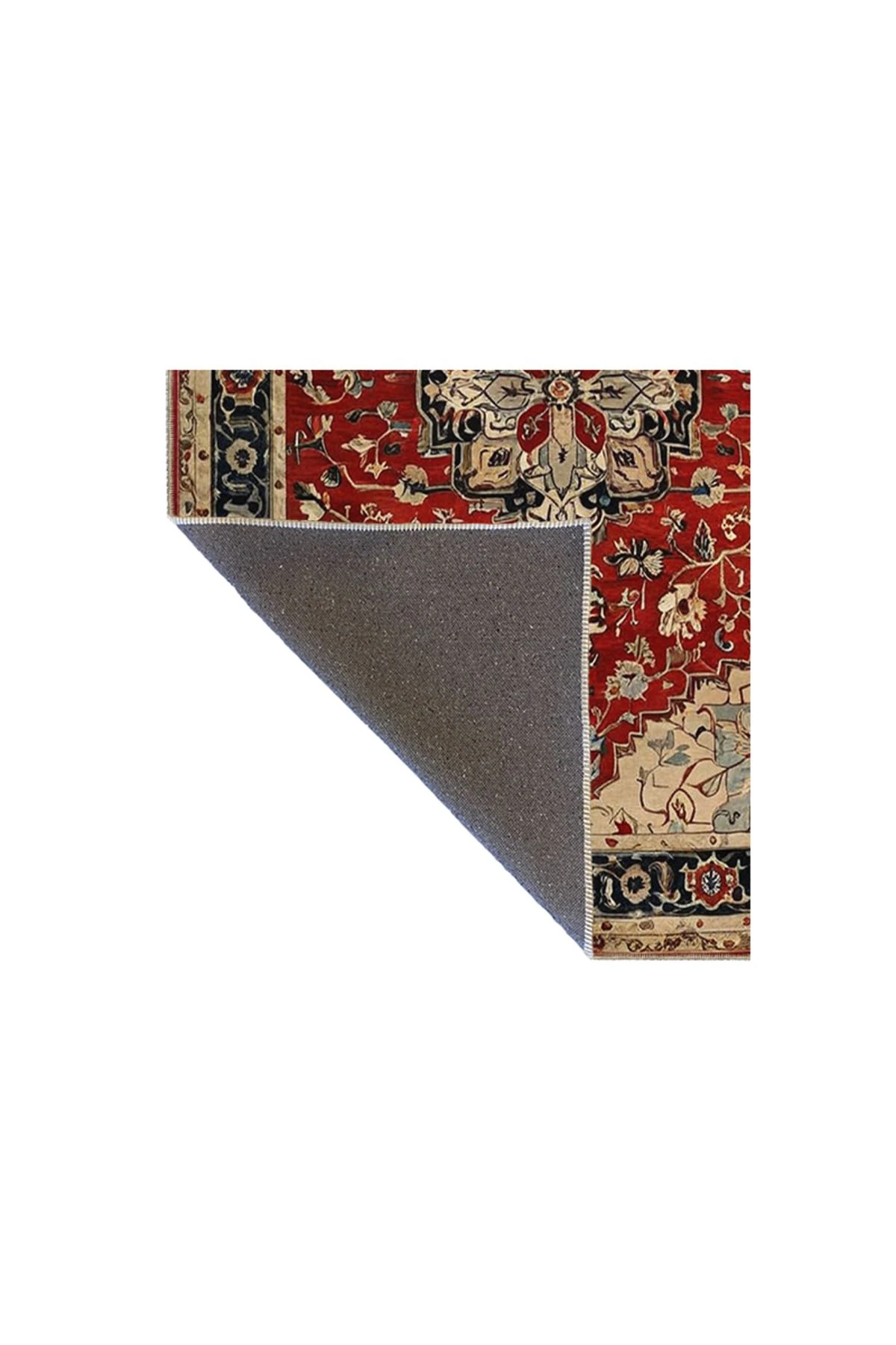 Paris Koleksiyonu Bordo Bej Temalı Geleneksel Motif Etnik Desenli Vintage Dekoratif Halı 77