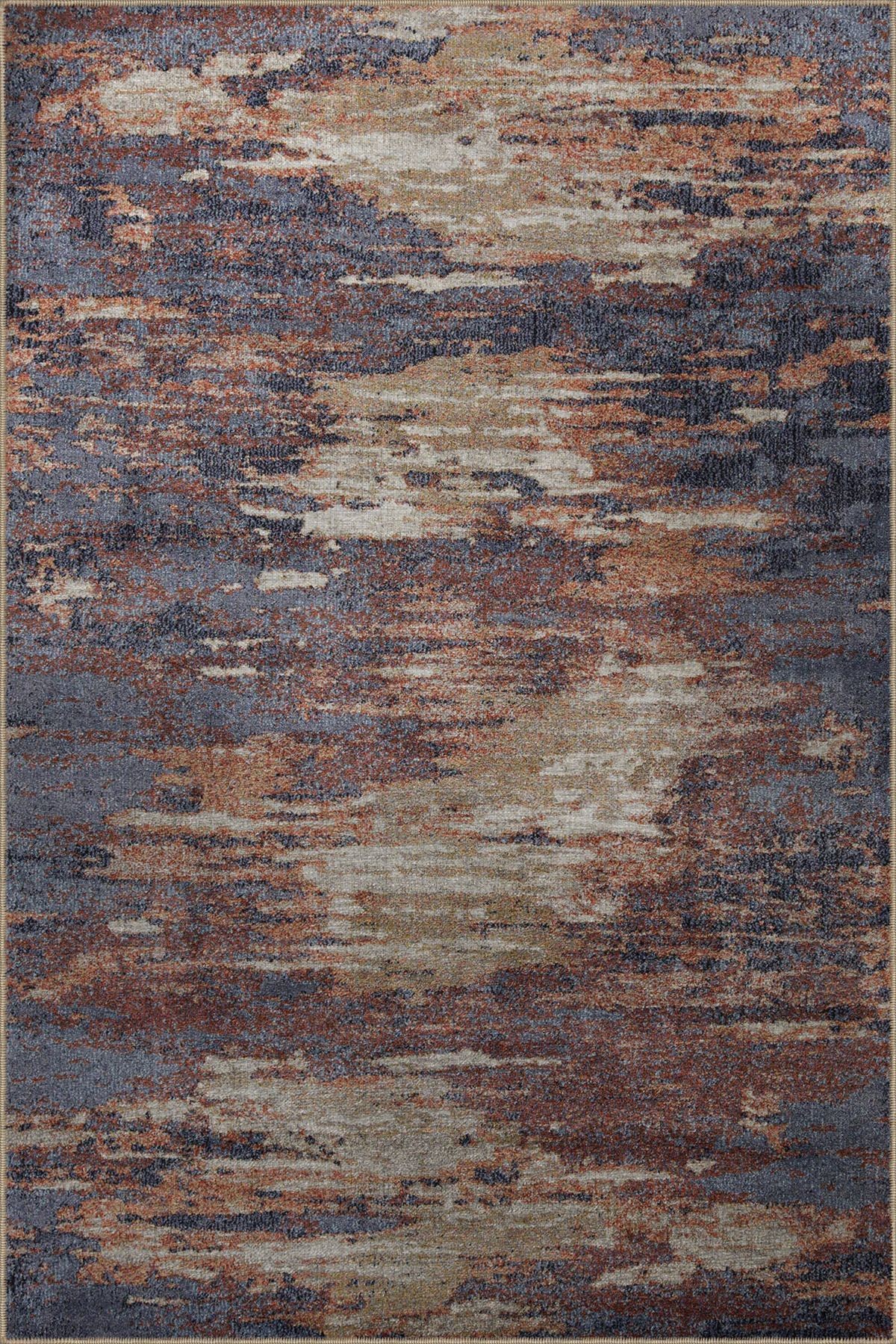 Çok Renkli Soyut Abstract Desenli Kreatif Modern Dekoratif Halı 3089