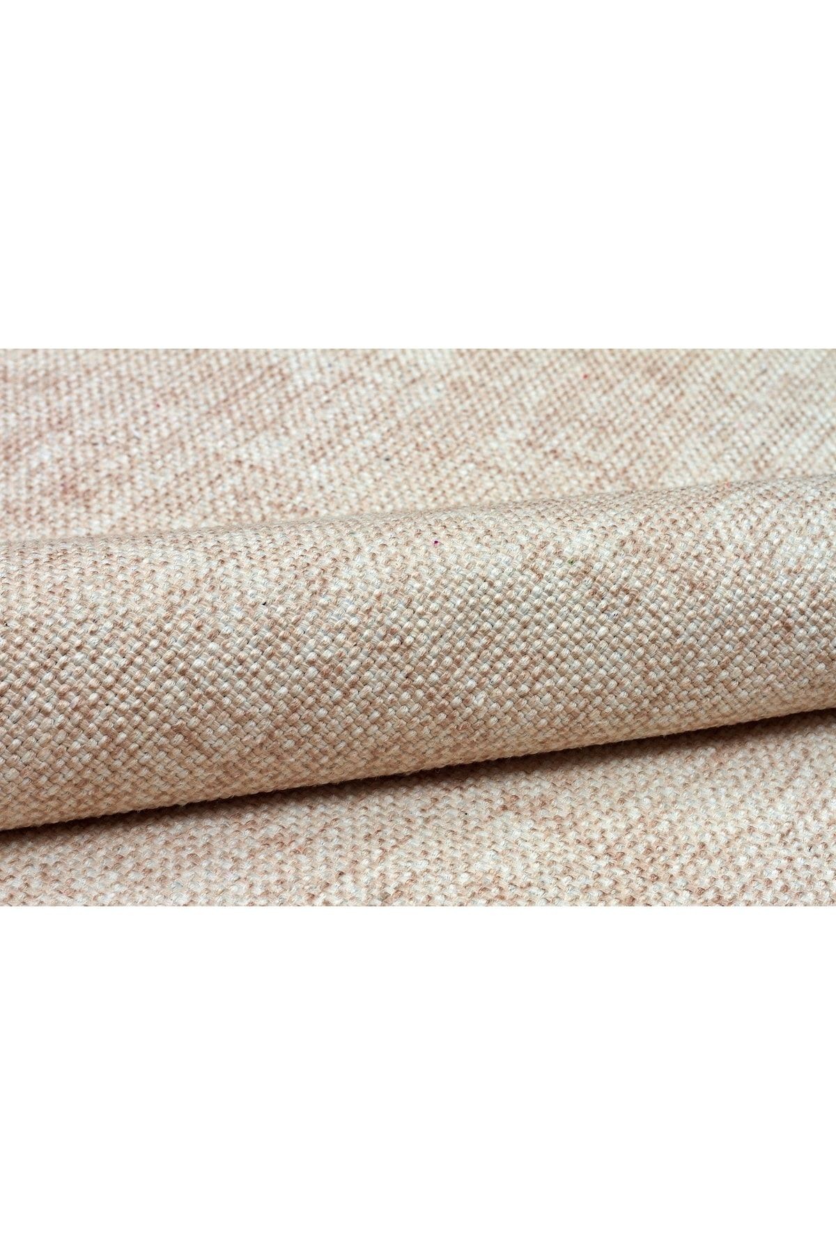 Moroccan 9003 Bej Renkli Püsküllü Bohomian Ve Modern Kilim