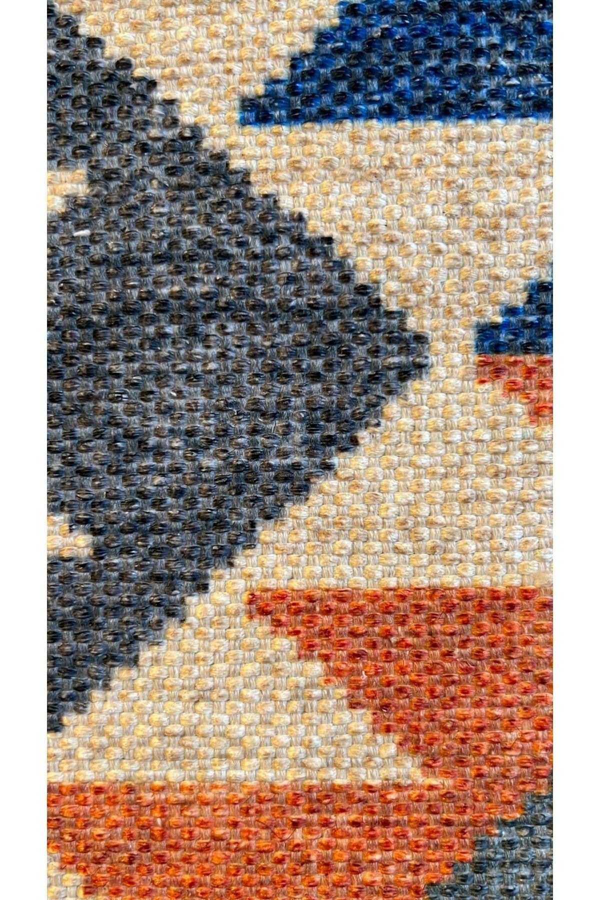 Cotton 569 Etnik Renkli Otantik Saçaklı Etnik Dokuma Taban Kilim