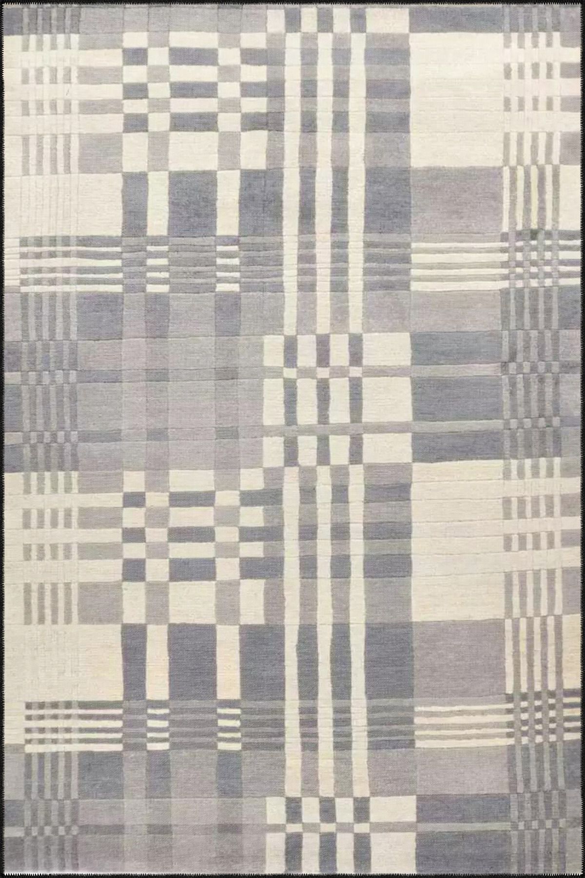 Sarı Krem Renklerdi Modern Dekoratif Halı miravip1008