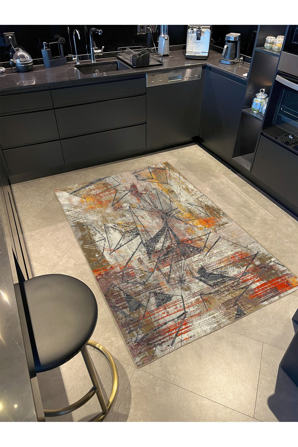 Siesta Kahverengi Desenli Dokuma Taban Halı ve Yıkanabilir Halı miravip10154