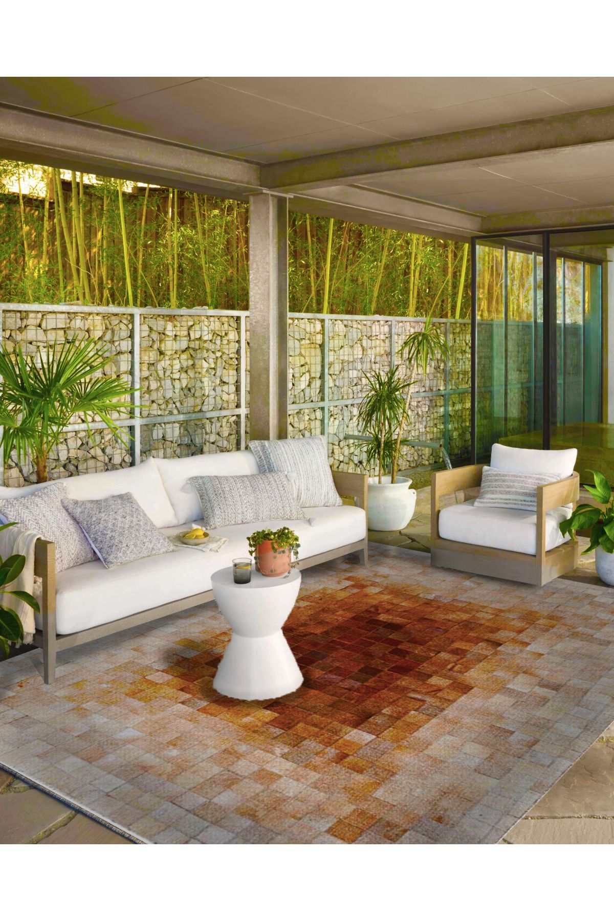 Kari Kahverengi Temalı Dokuma Taban Halı ve Yıkanabilir Halı miravip10303