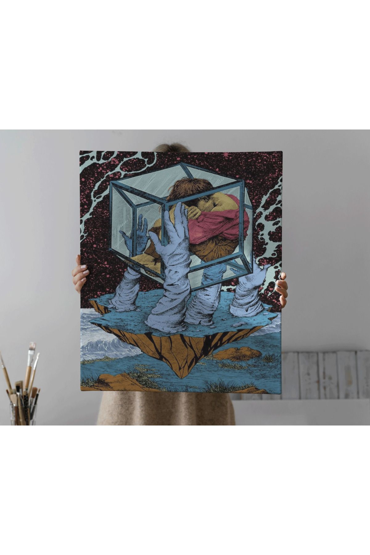 Kanvas Tablo Vanus İçinde Çocuk Temalı