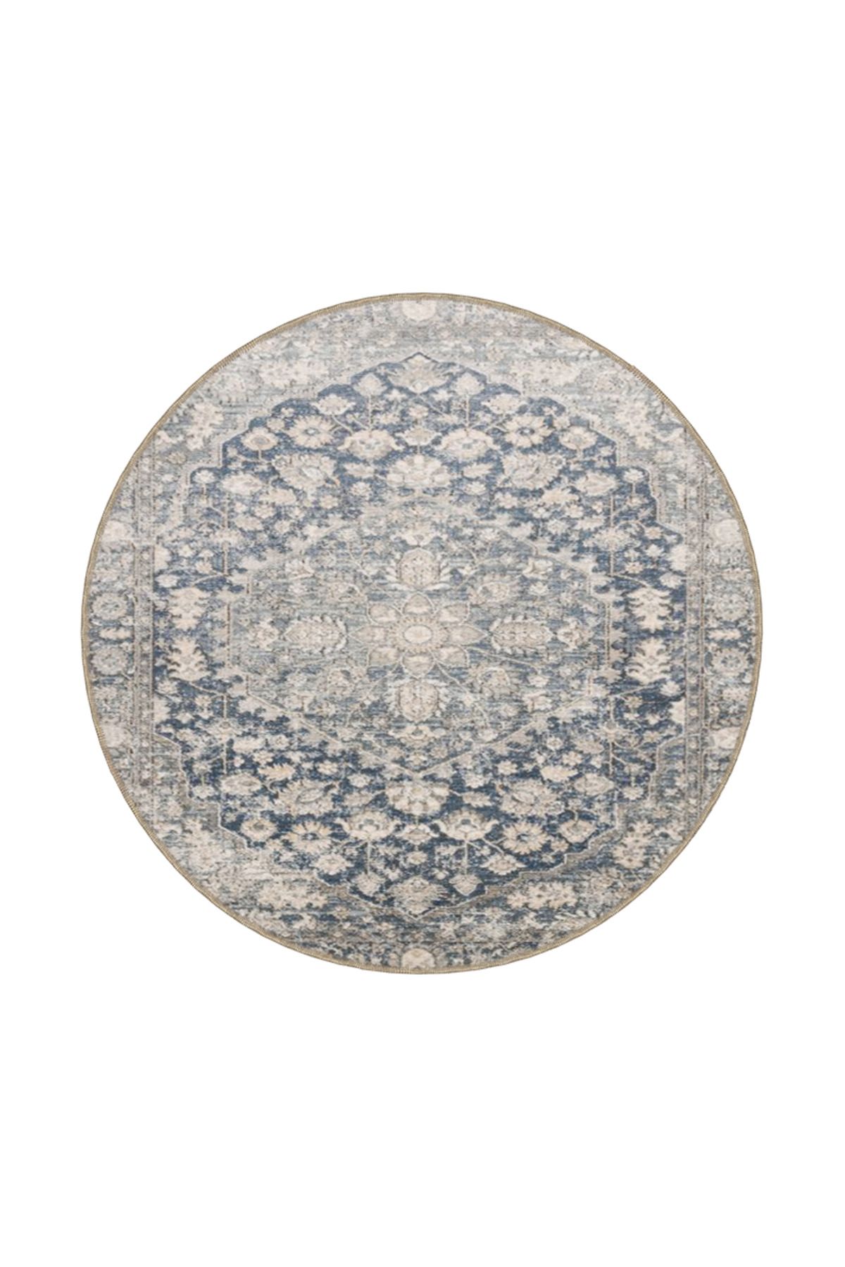 Gri Renklerinde Geleneksel Dokuma Taban Halı miravip366