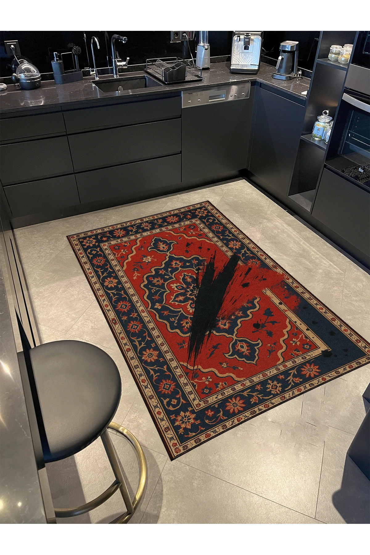 MOSSO Geleneksel Temalı Desen Modern Dekoratif Halı mosso479