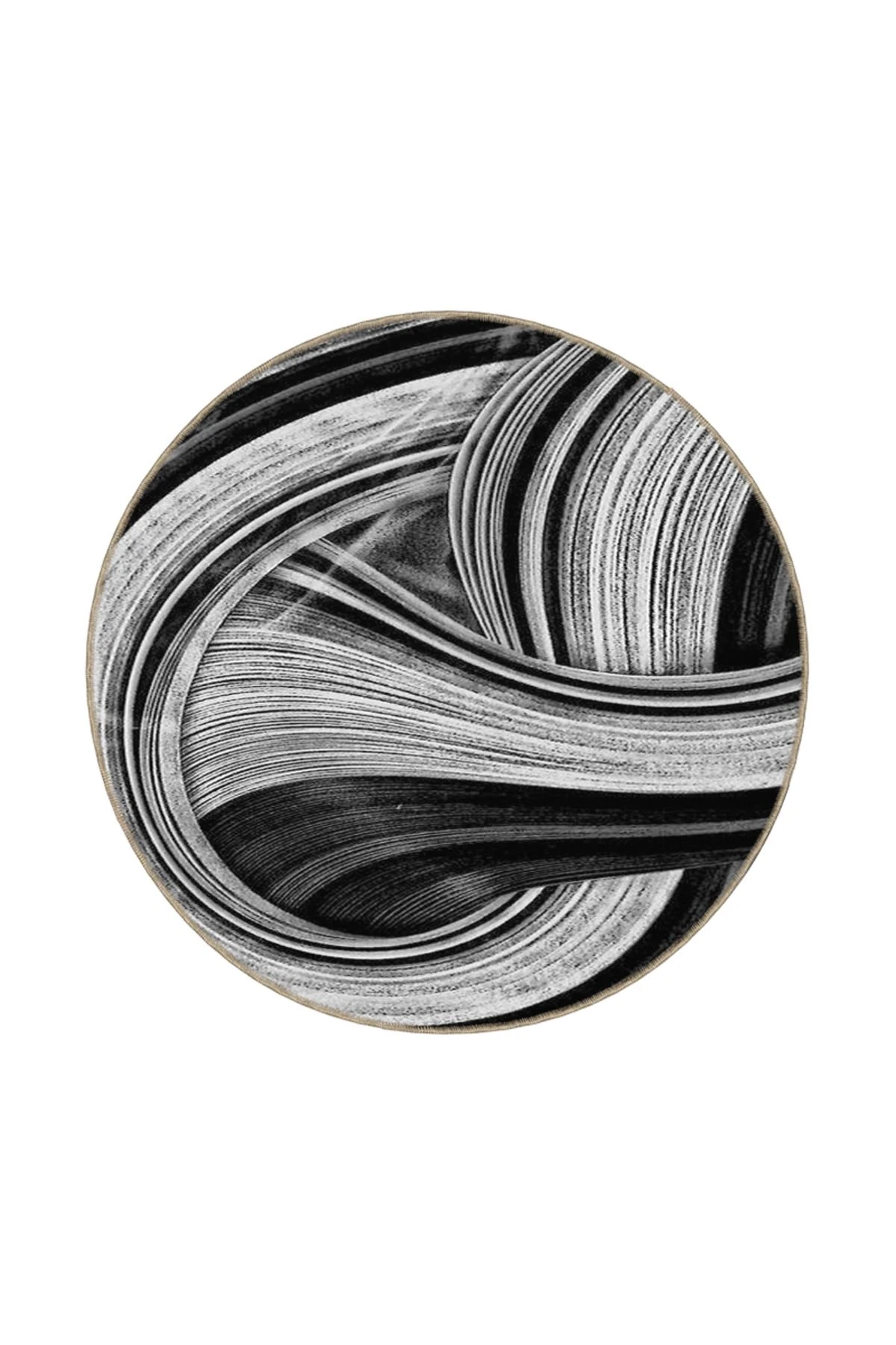 Sopnsuz Siyah Beyaz Gökkuşağı Temalı Desenli Dokuma Taban Halı ve Yıkanabilir Halı miravip10209