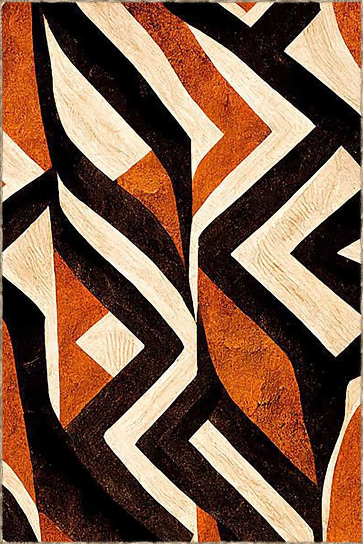 Dalgalı Motifli Renkli Desenli Dokuma Taban miravip649