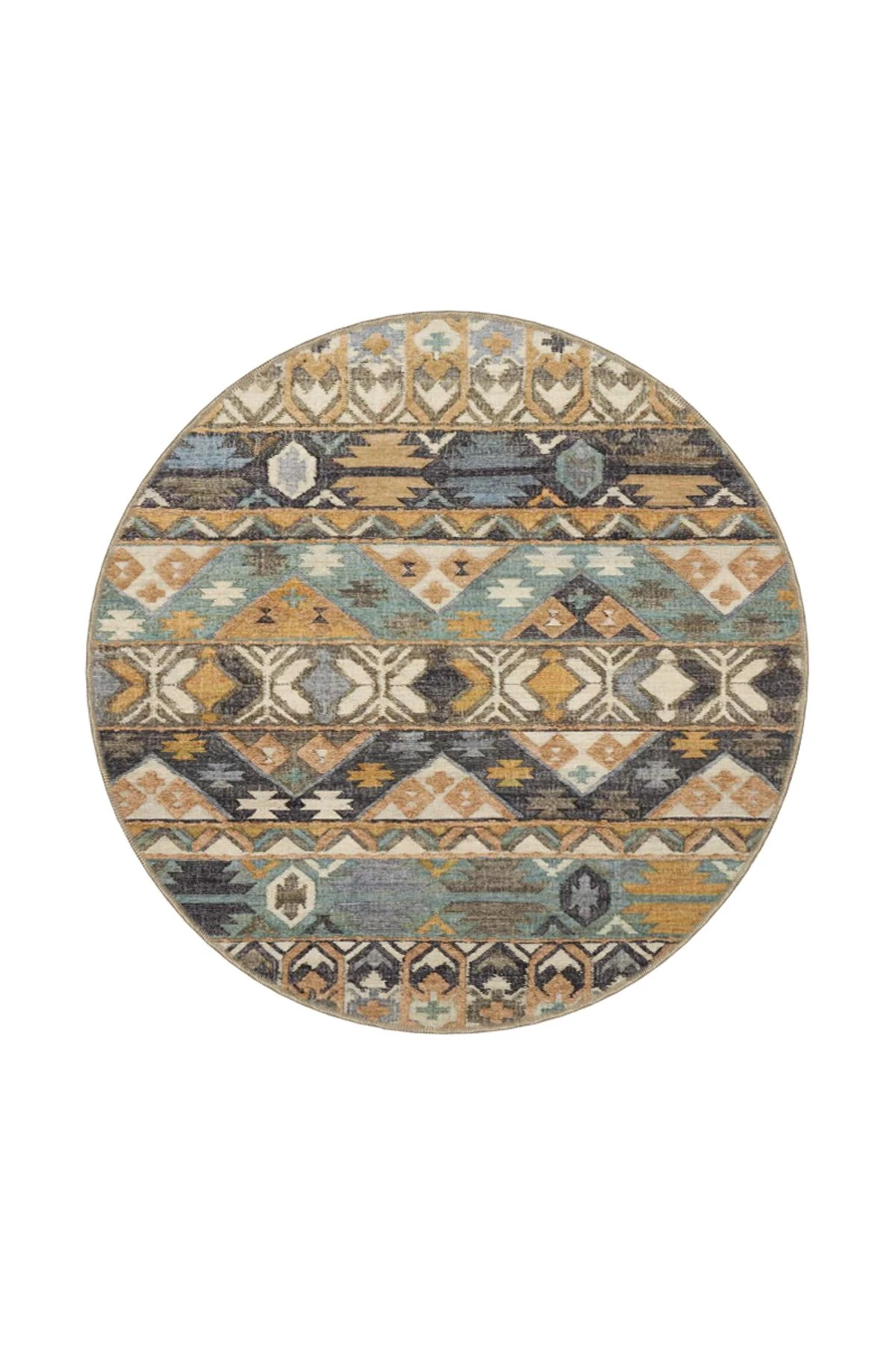 Çapraz Modern Sarı Baklava Desenli Dekoratif Halı miravip571