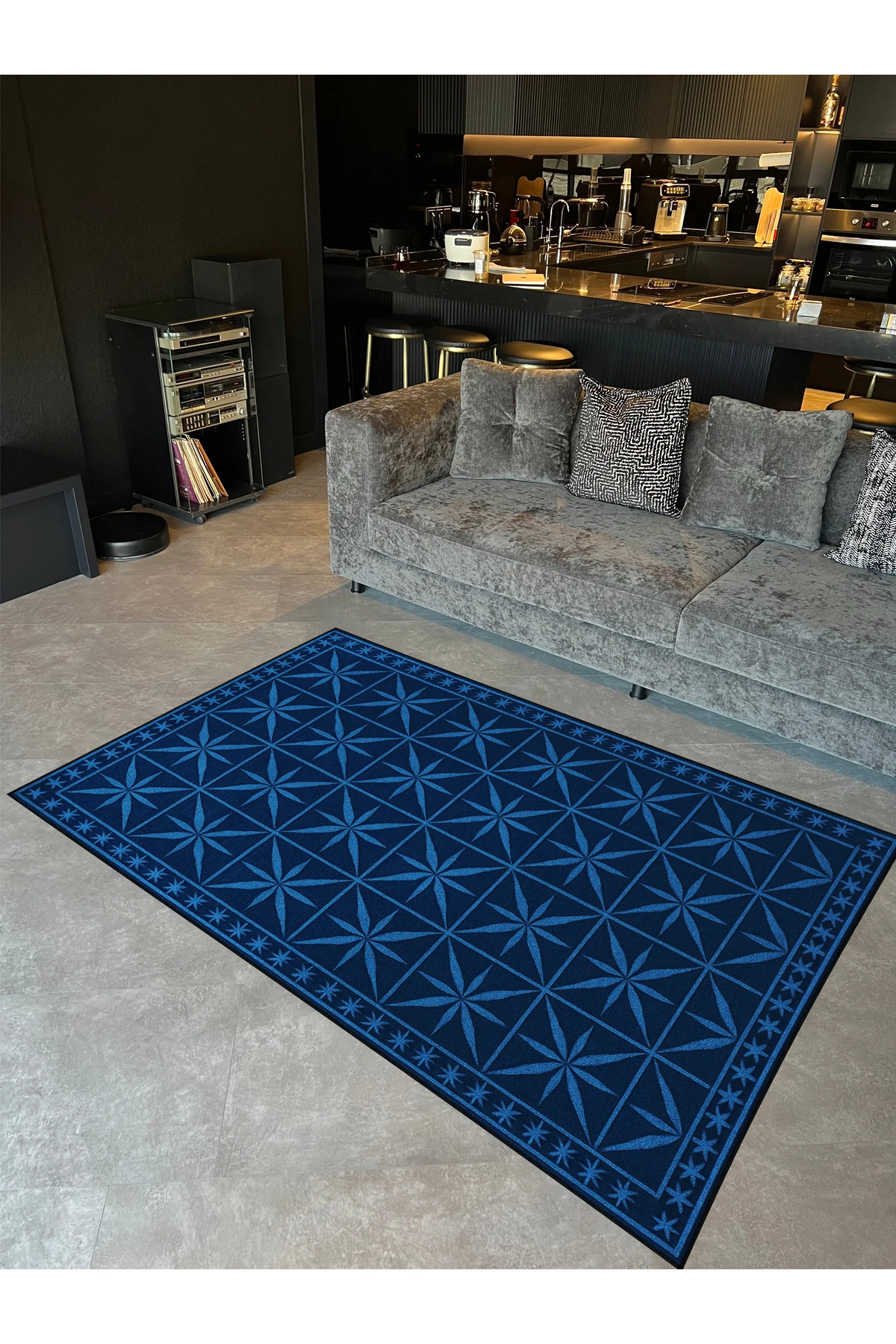 MOSSO Morden Temalı Desenli Modern Dekoratif Halı mosso445