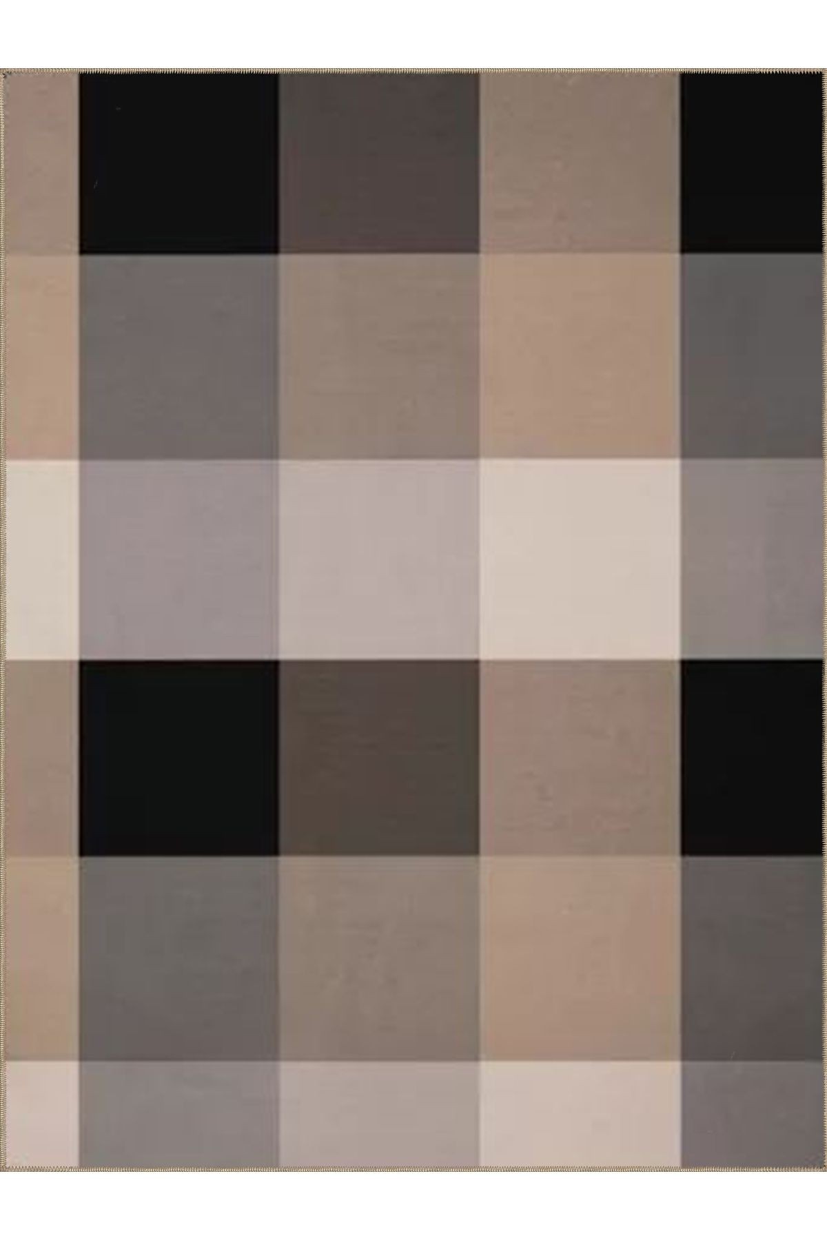Ametist Serisi Gri Kahve Tonlar Patchwork Detay Desenli Dokuma Taban Modern Dekoratif Halı ametist28