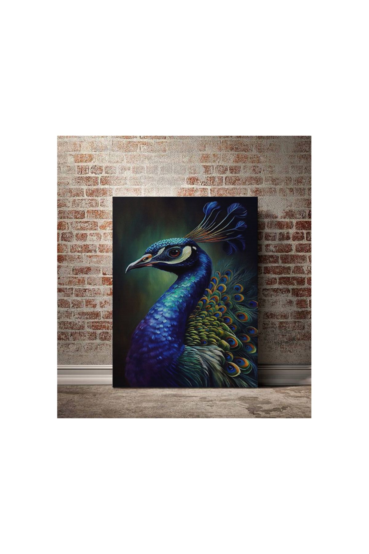 Kanvas Tablo Tavus Kuşu Temalı Tablo