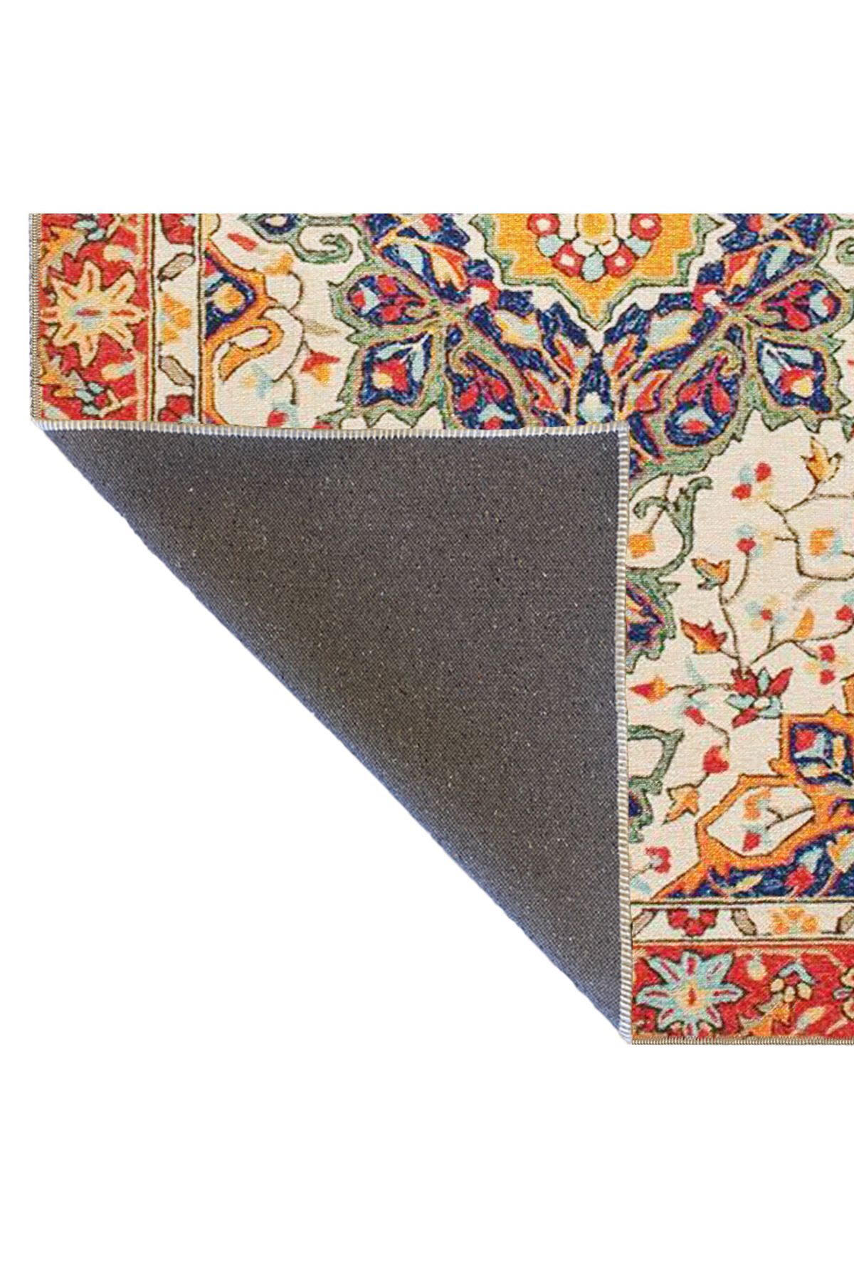 Kırmızı Tonlarda Geleneksel Dekoratif ve Dokuma Taban Halı 4238