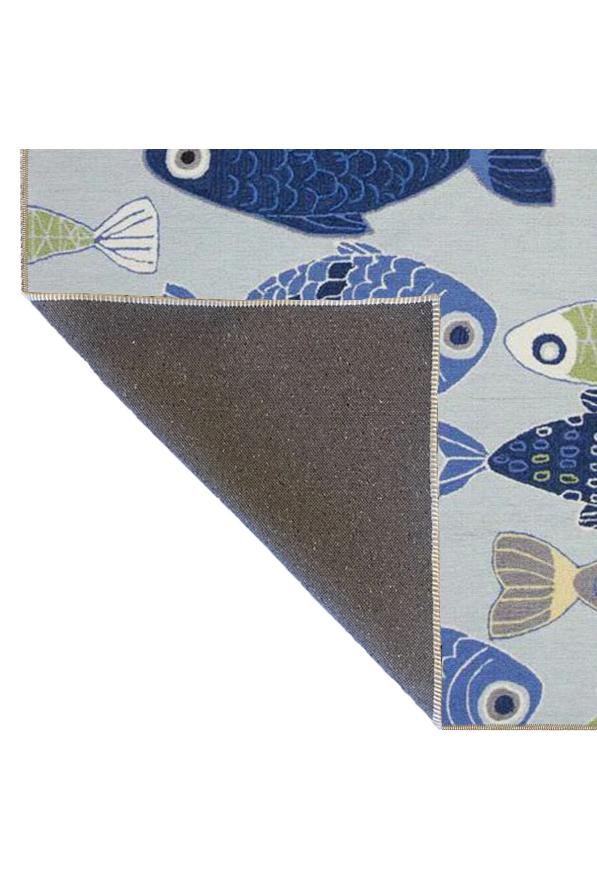 Balık Desenli Dokuma Taban ve Dekoratif Halı miravip623