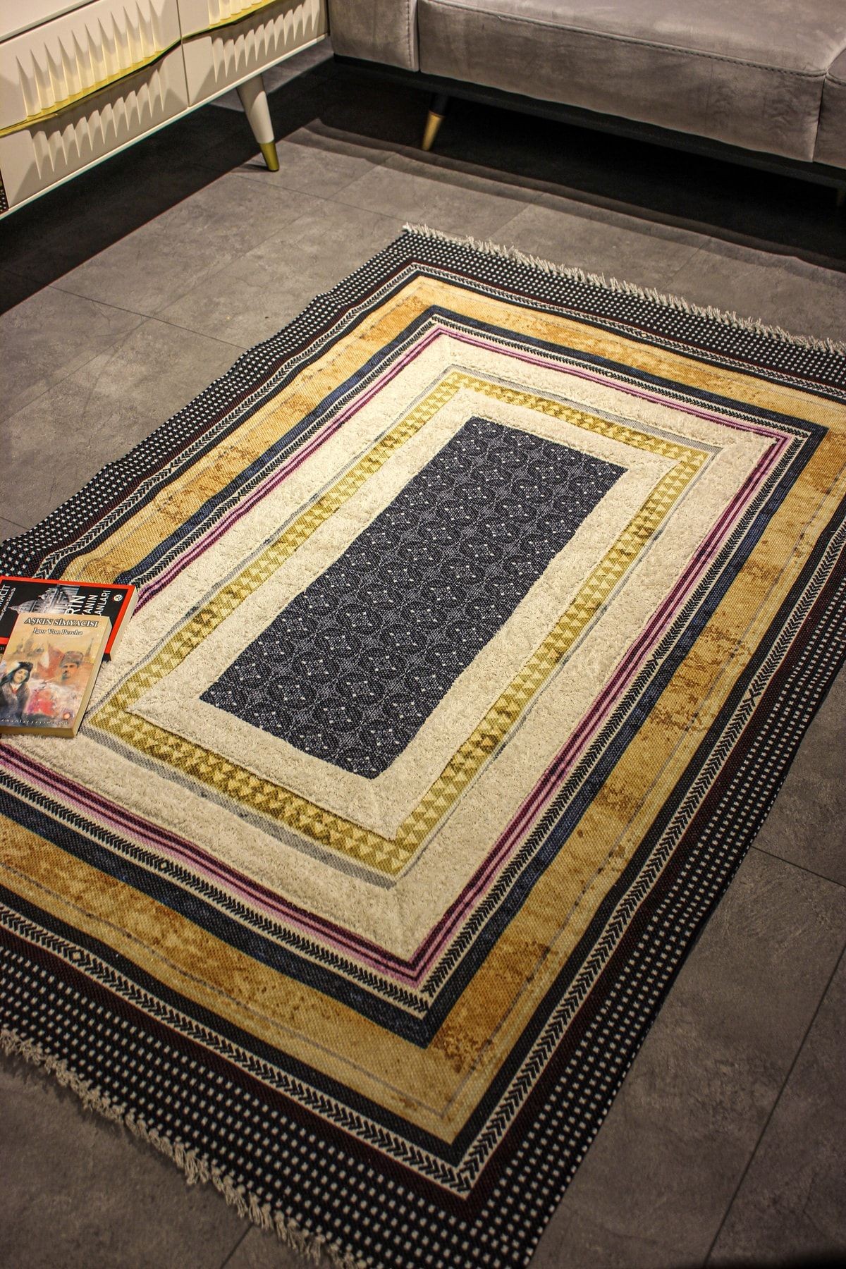 Rustik Kilim - Rustik Navy 4000