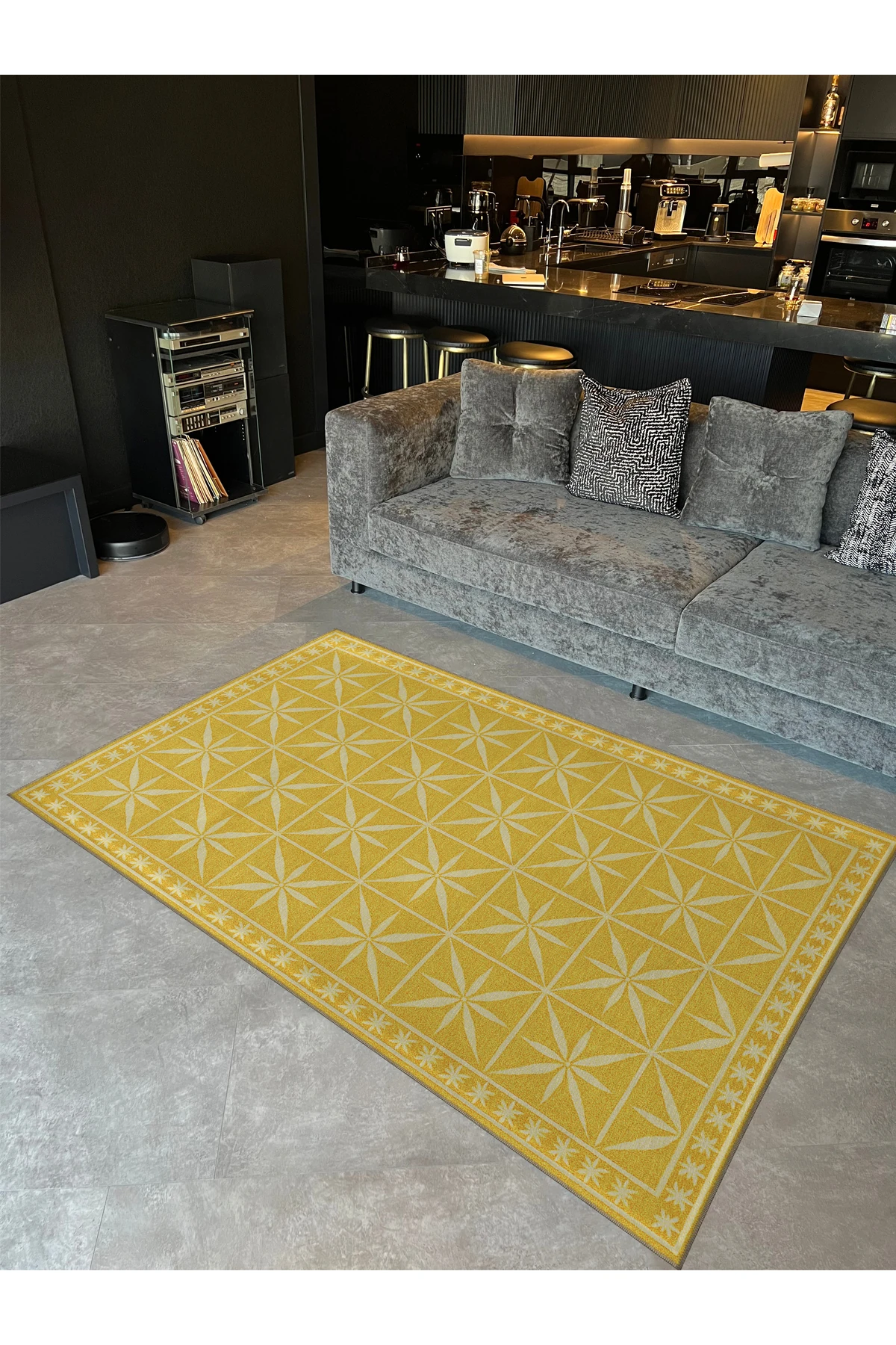 MOSSO Morden Temalı Desenli Modern Dekoratif Halı mosso452