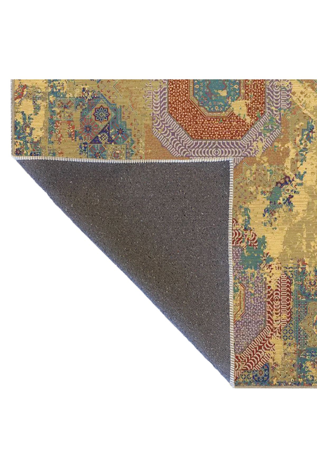 Yıldız Geometrik Modern Desenli Dokuma Taban miravip851