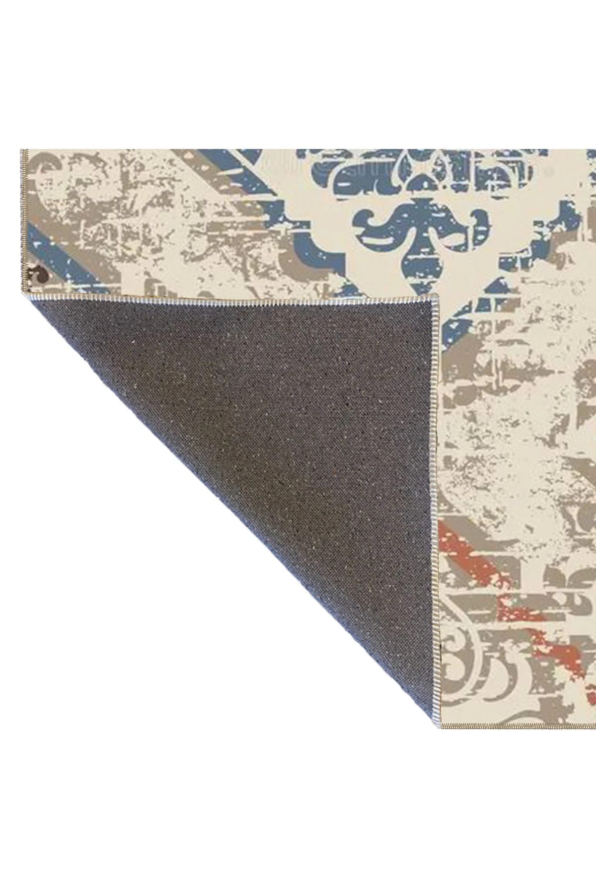 Sarı Kahverengi Baklavalı Temalı Dekoratif Halı ve Yıkanabilir Halı miravip9717