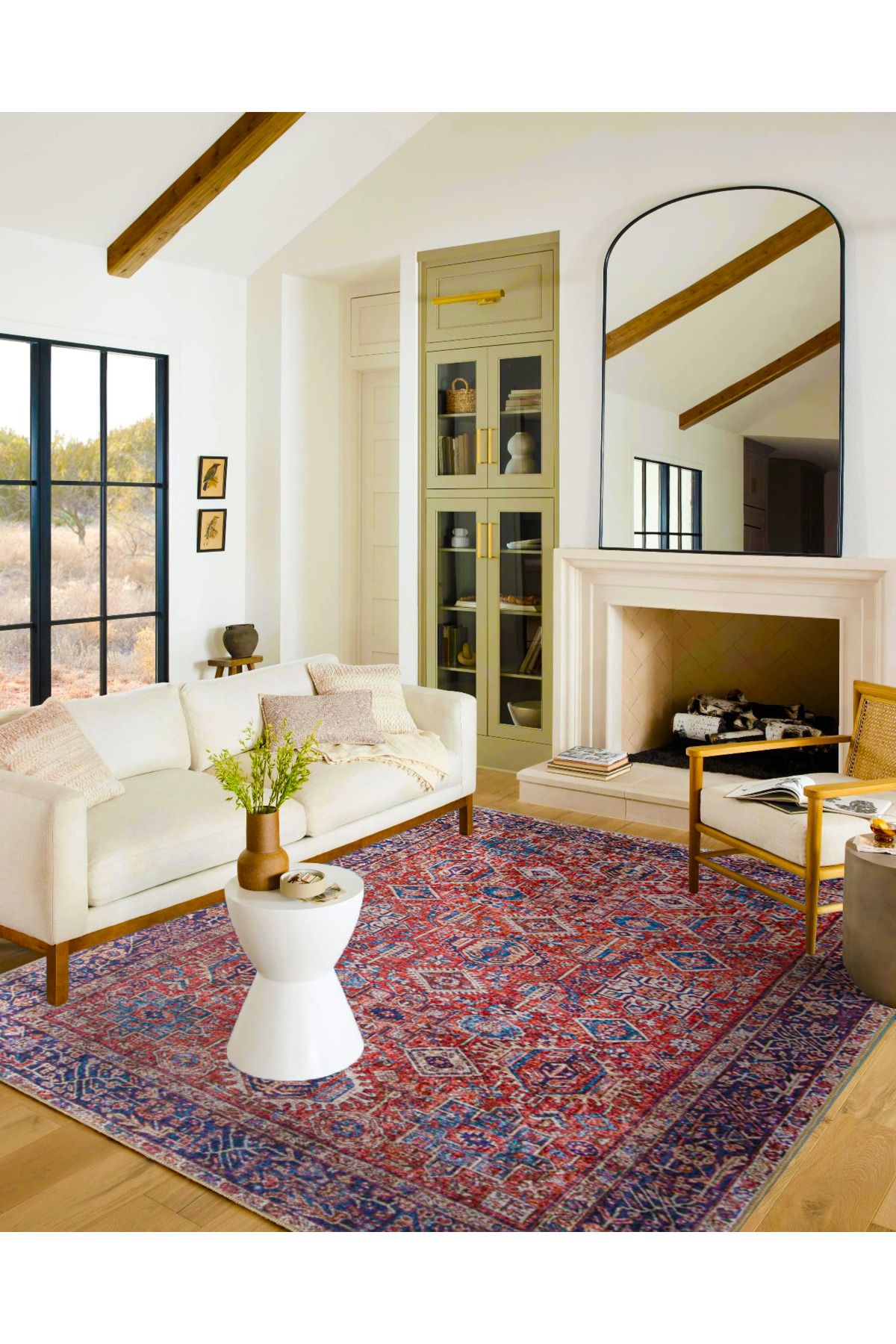 Baklavalı Bordo Renklerinde Temalı Dekoratif Halı ve Yıkanabilir Halı miravip9679