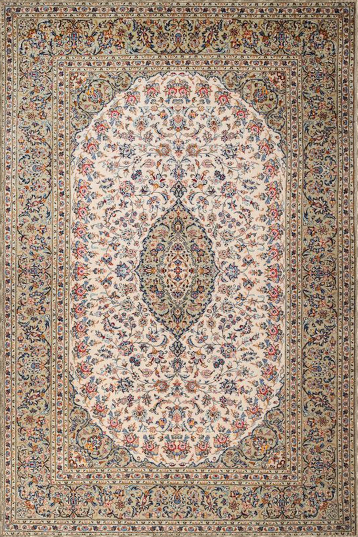 Kahverengi Tonlarda Oval Desenli Modern Dokuma Taban ve Dekoratif Halı miravip102