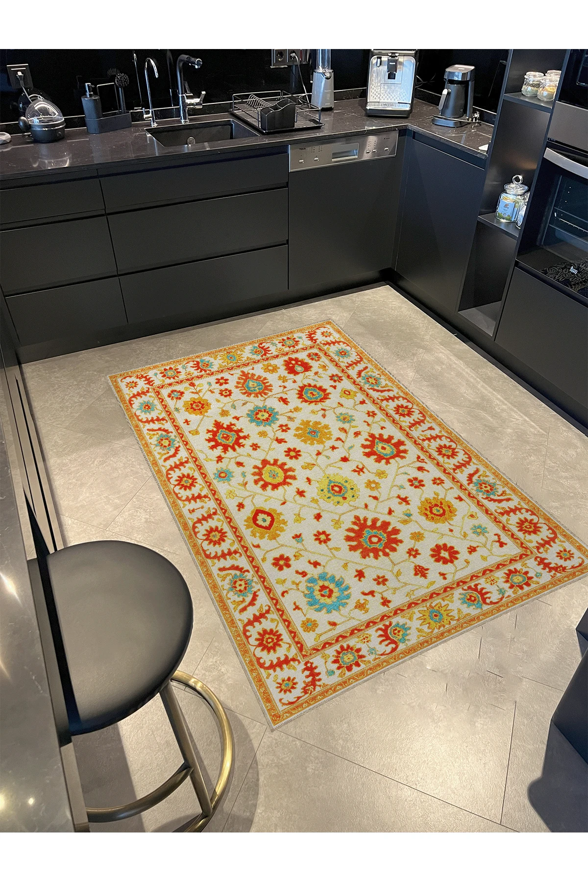 MOSSO Morden Temalı Desenli Modern Dekoratif Halı mosso457