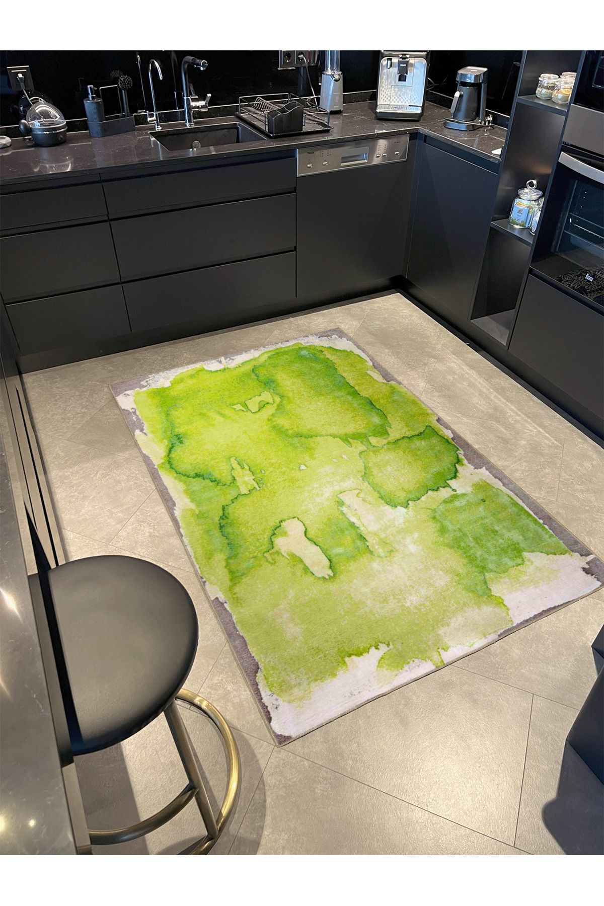 Yeşil Renkli Boya Dokuma Taban miravip702