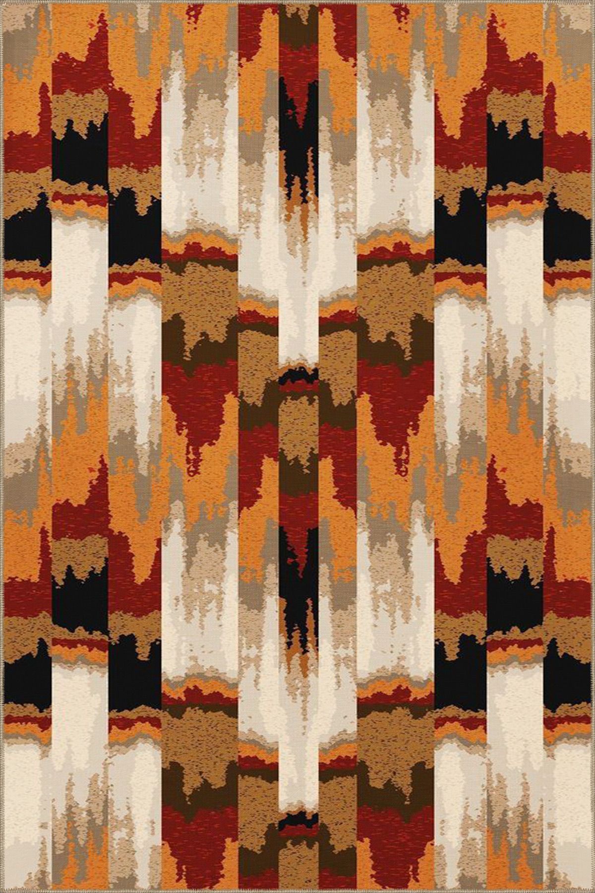 Kesik Akan Motifli Renkli Desenli Dokuma Taban miravip648