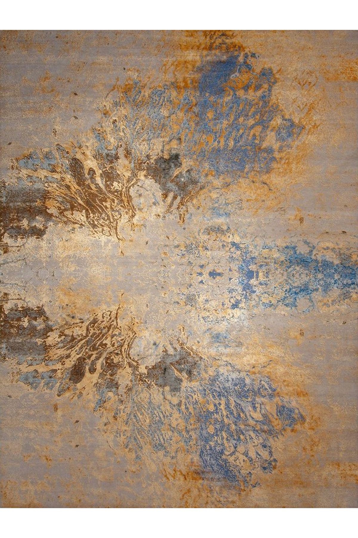 Aysu Koleksiyonu Çok Renkli Soyut Desenli Dokuma Taban Modern Dekoratif Halı aysu04
