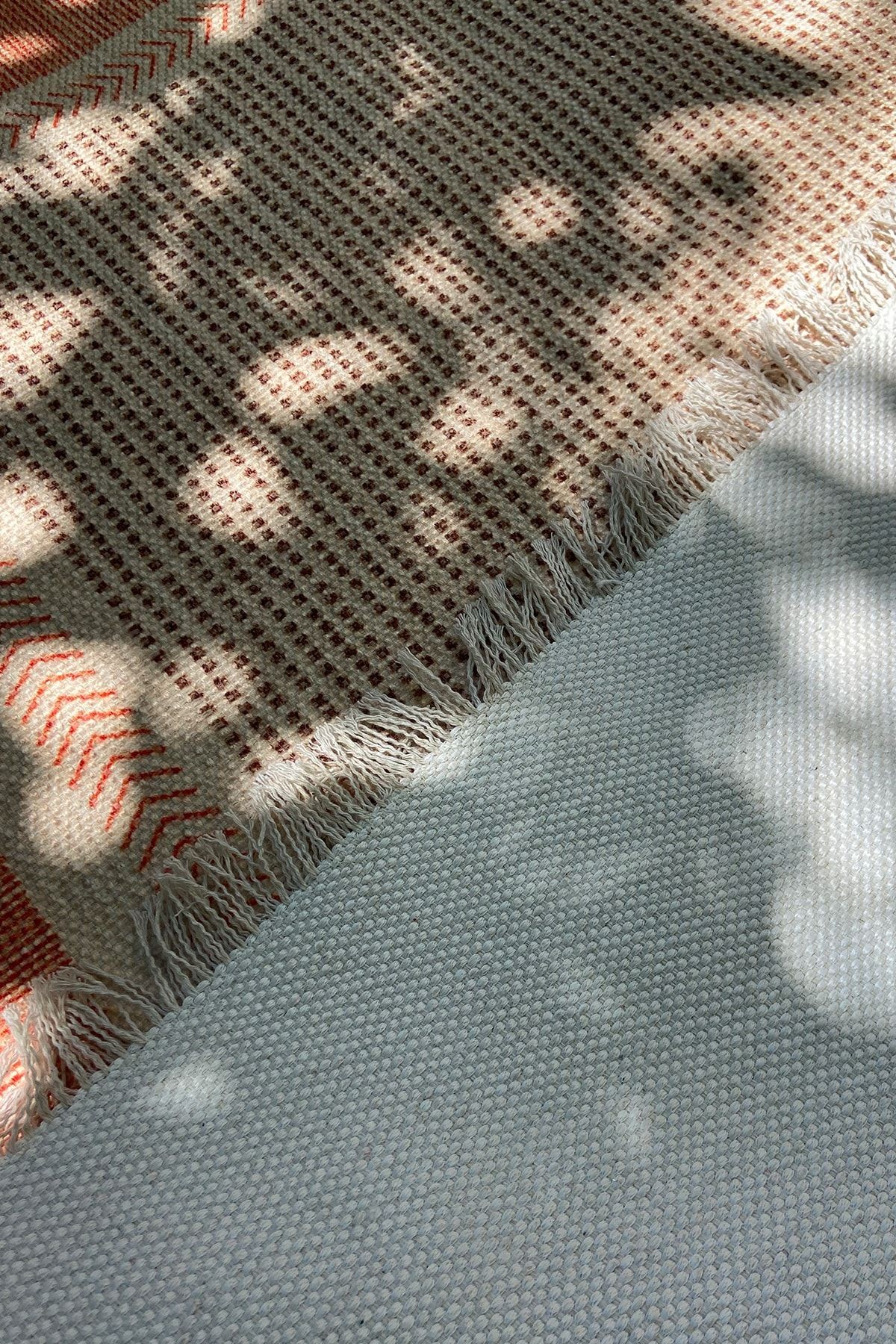 Bahama Çizgili Modern Kiremit Bej Iskandinav Kilim 306