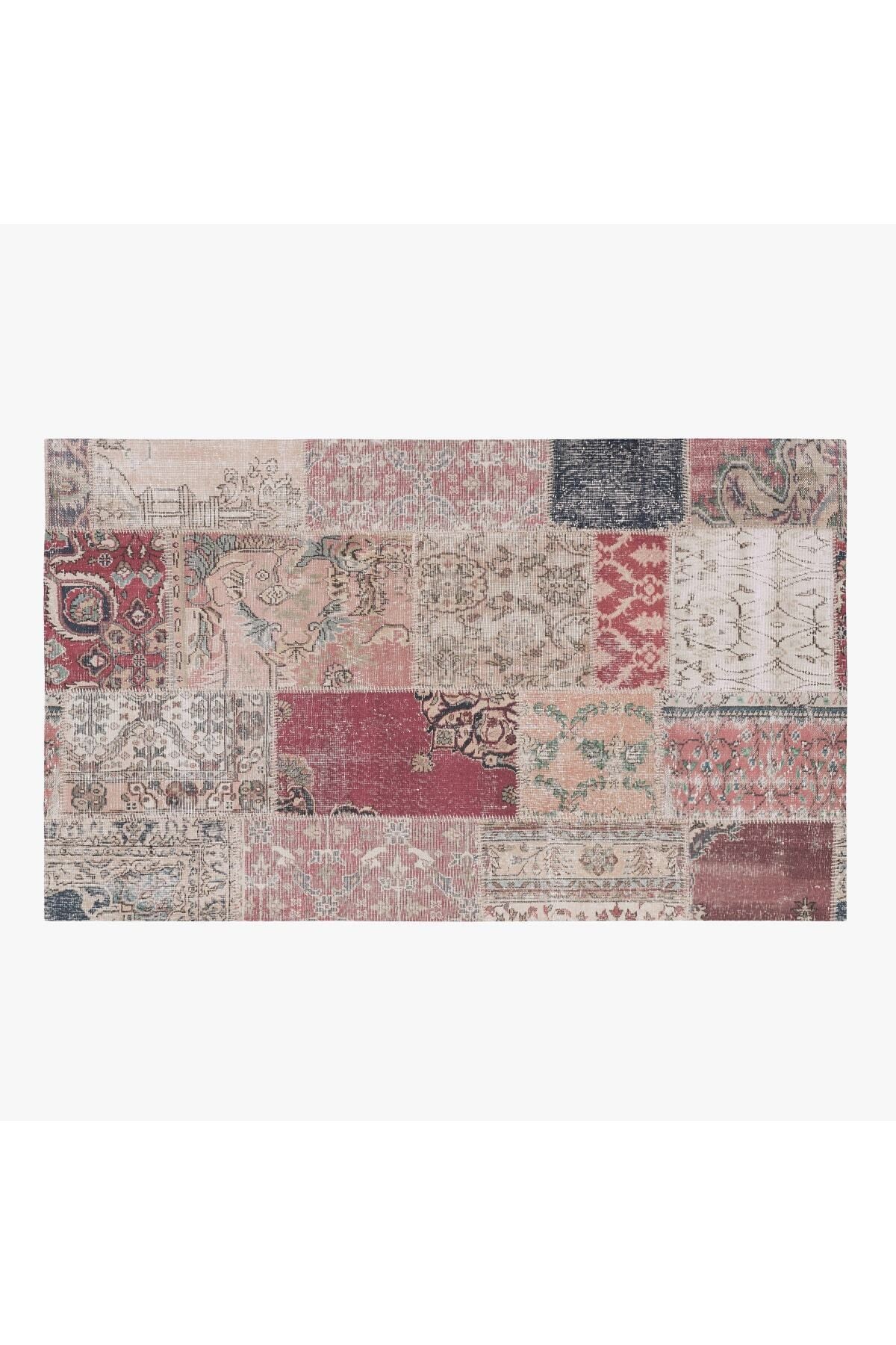 Mira Patchwork Vintage Görünüm Dokuma Taban Halı 973
